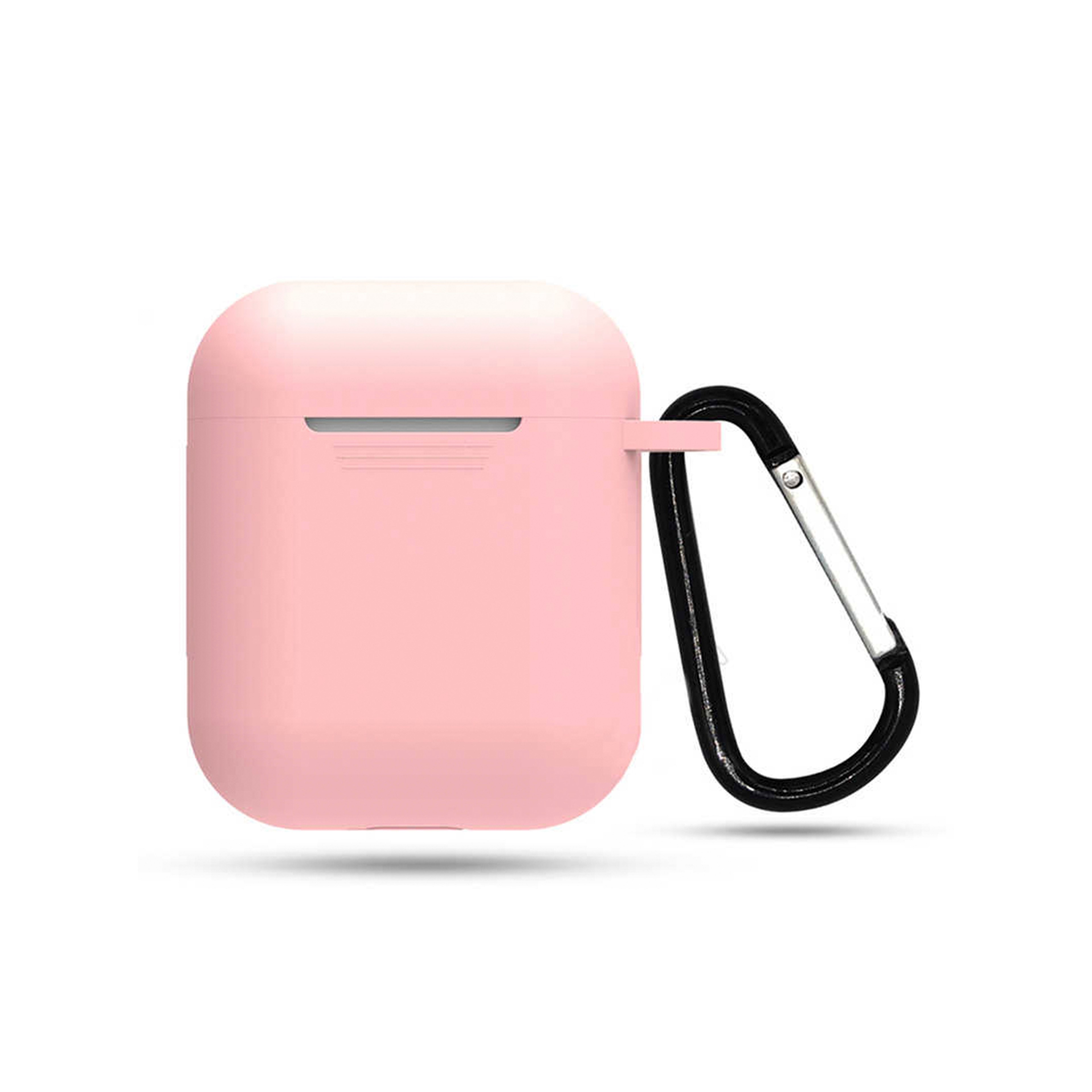 NEW-Apple AirPods Ultra Silikon Kılıf - Açık Pembe