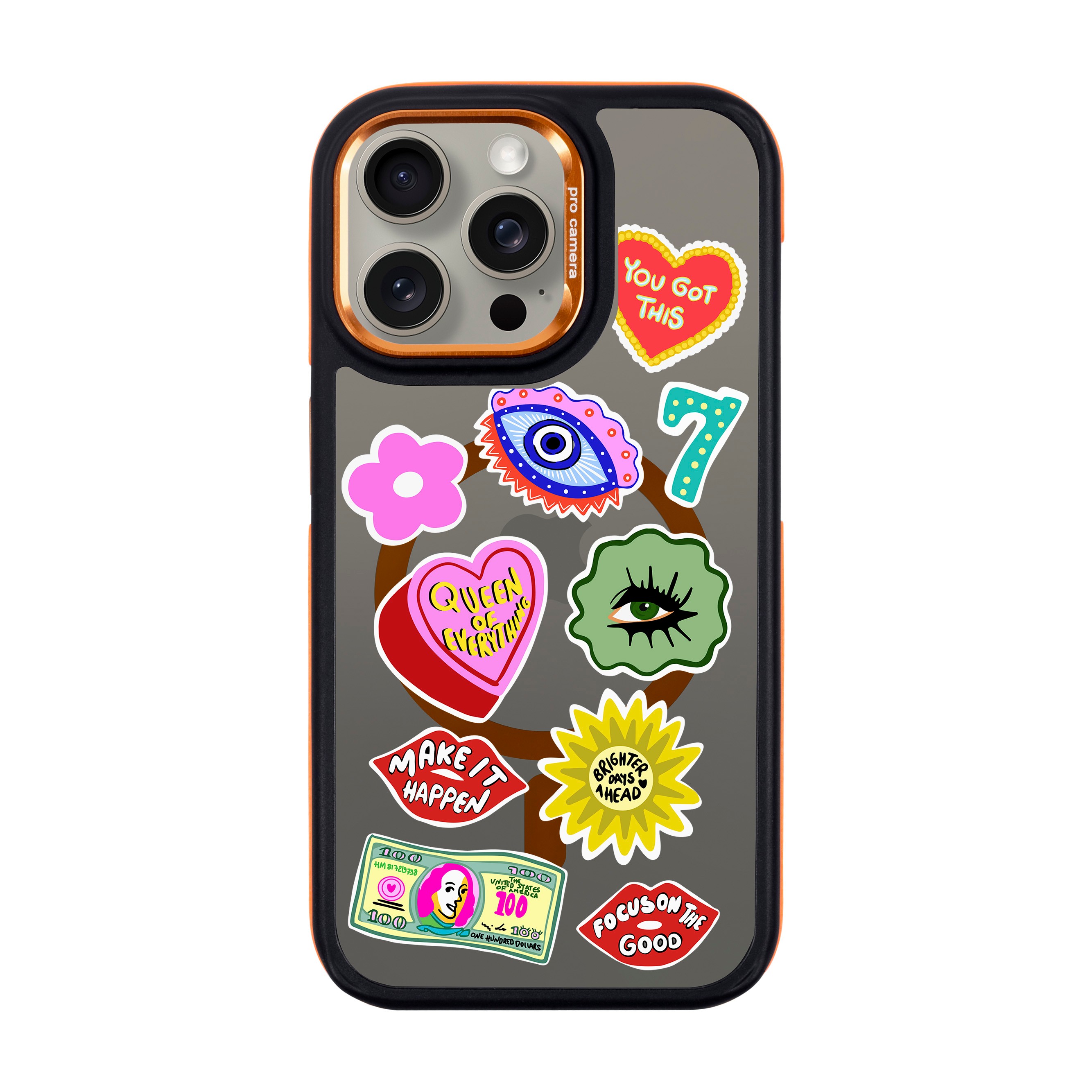 HM STICKERS-iPhone Dark Case with MagSafe