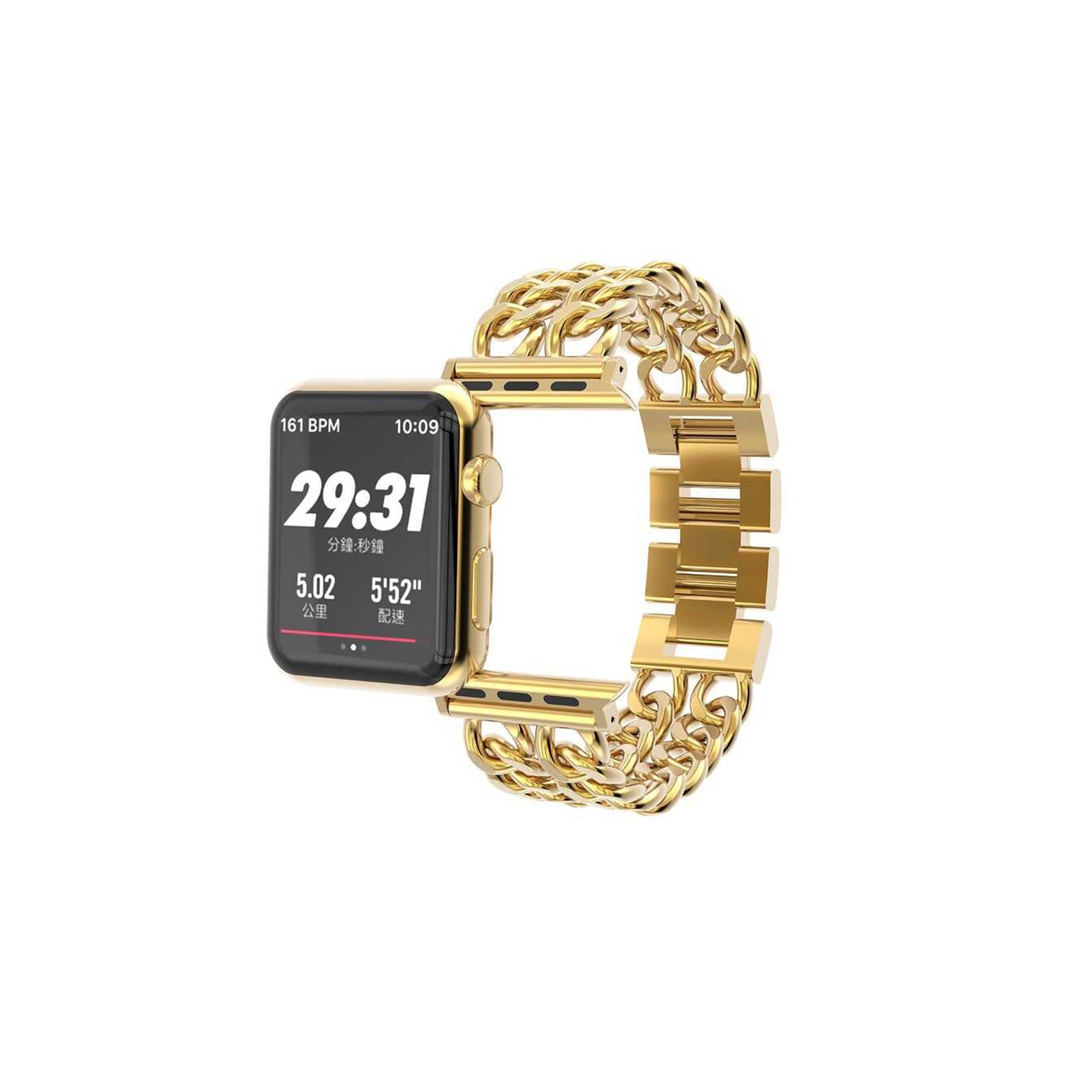 Apple Watch Force Chain Kordon-Gold