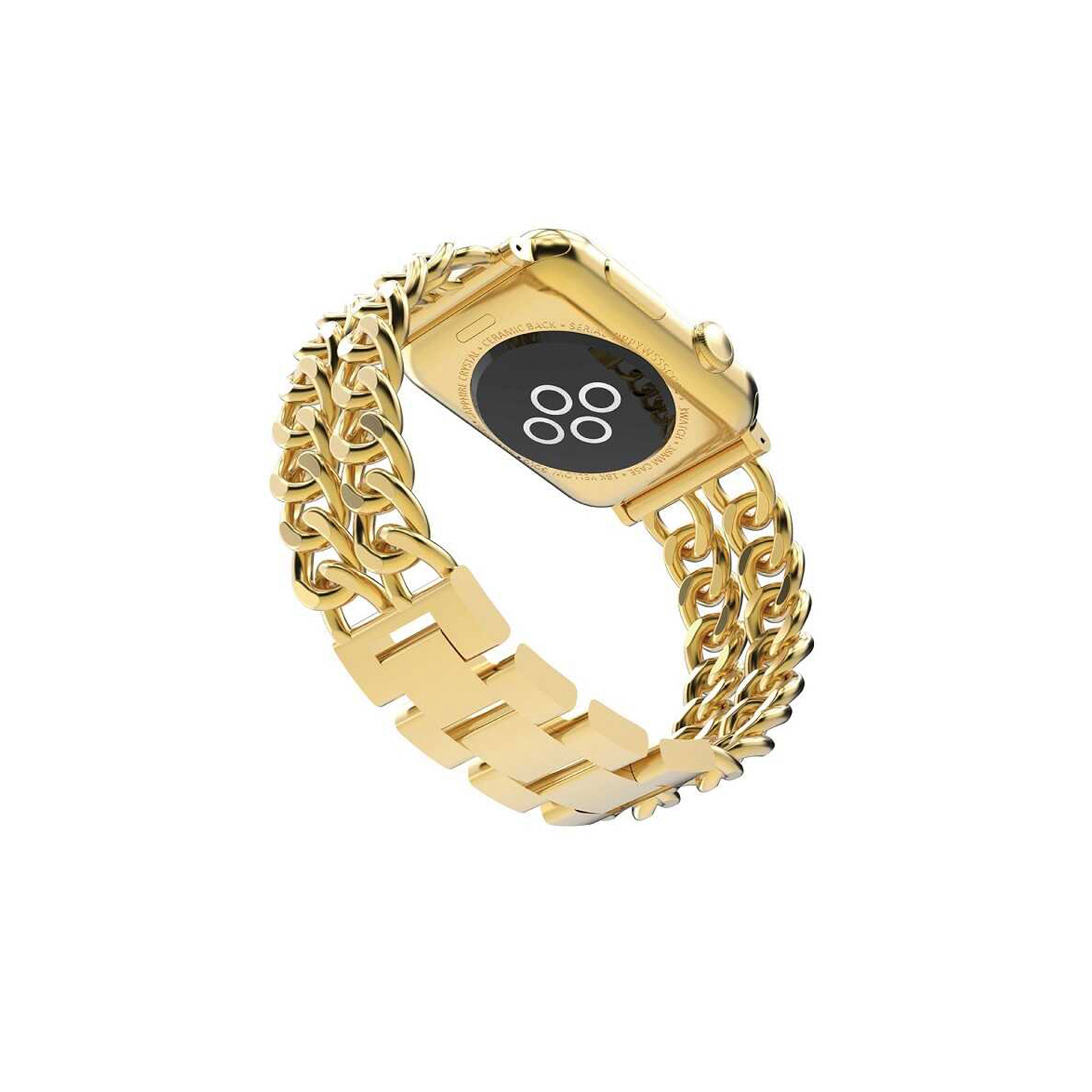 Apple Watch Force Chain Kordon-Gold