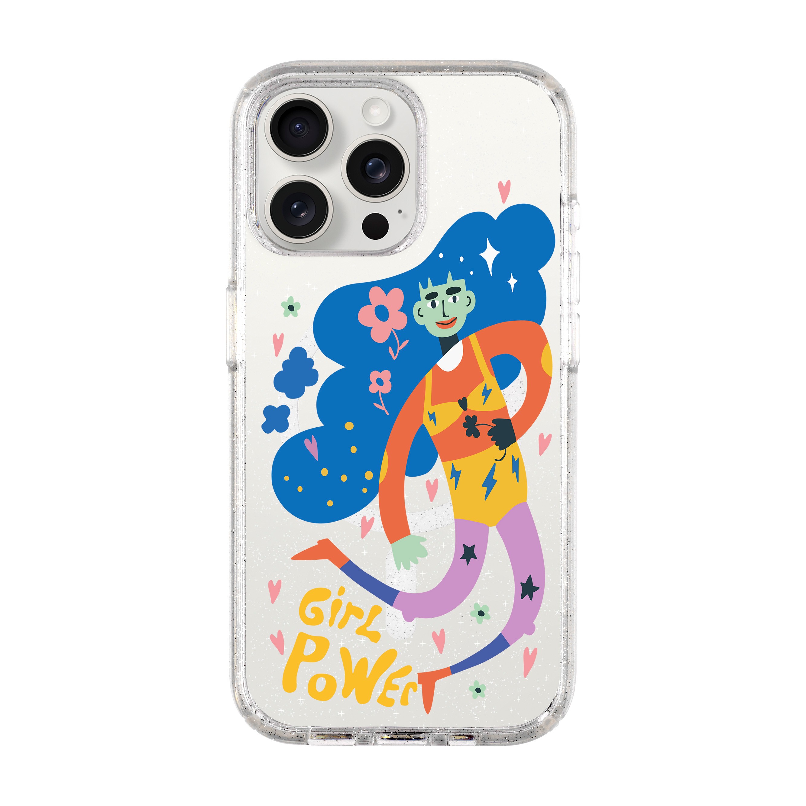 GIRL POWER-iPhone Shiny Case with MagSafe