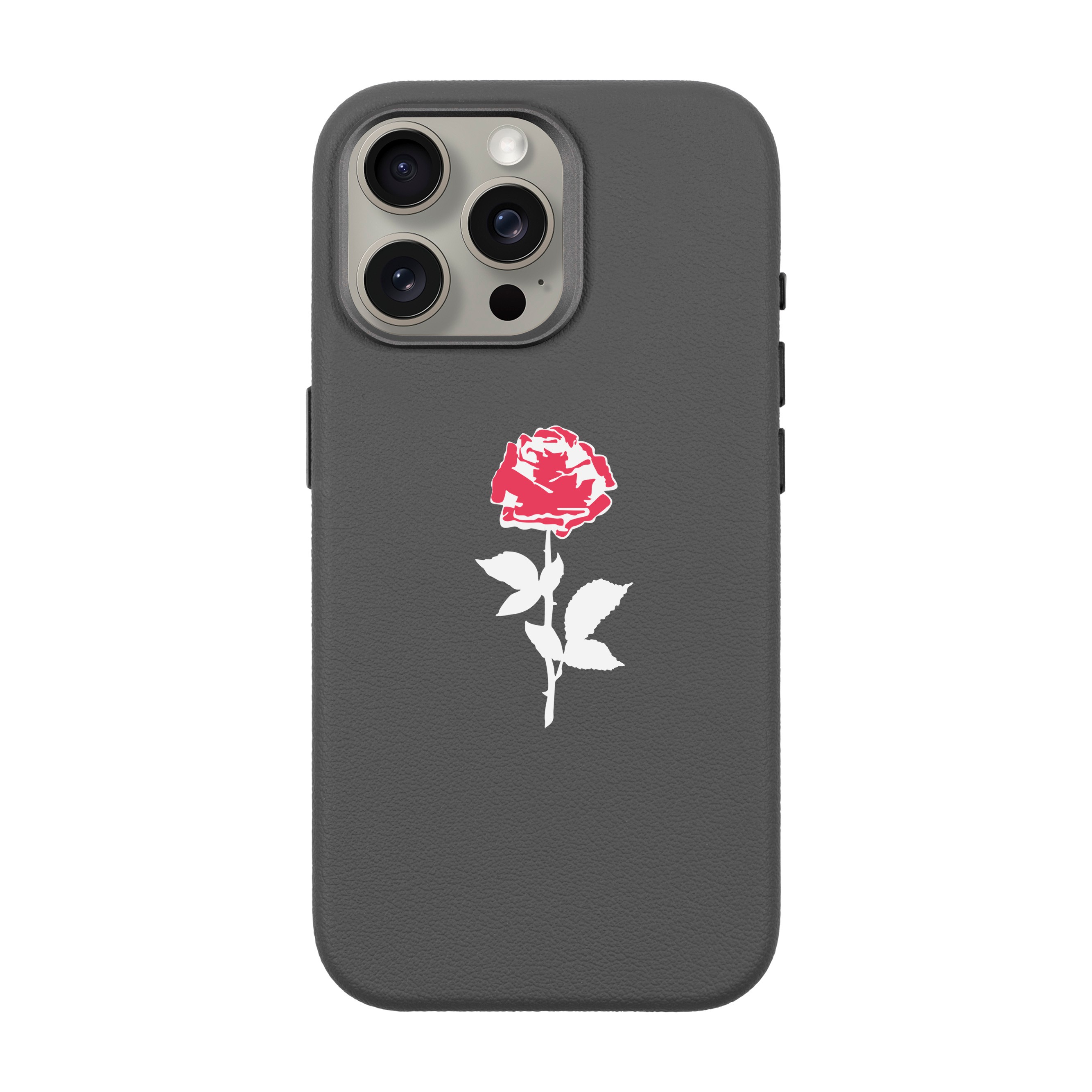 NATUREL ROSE-iPhone Leather 15 Premium Case with MagSafe