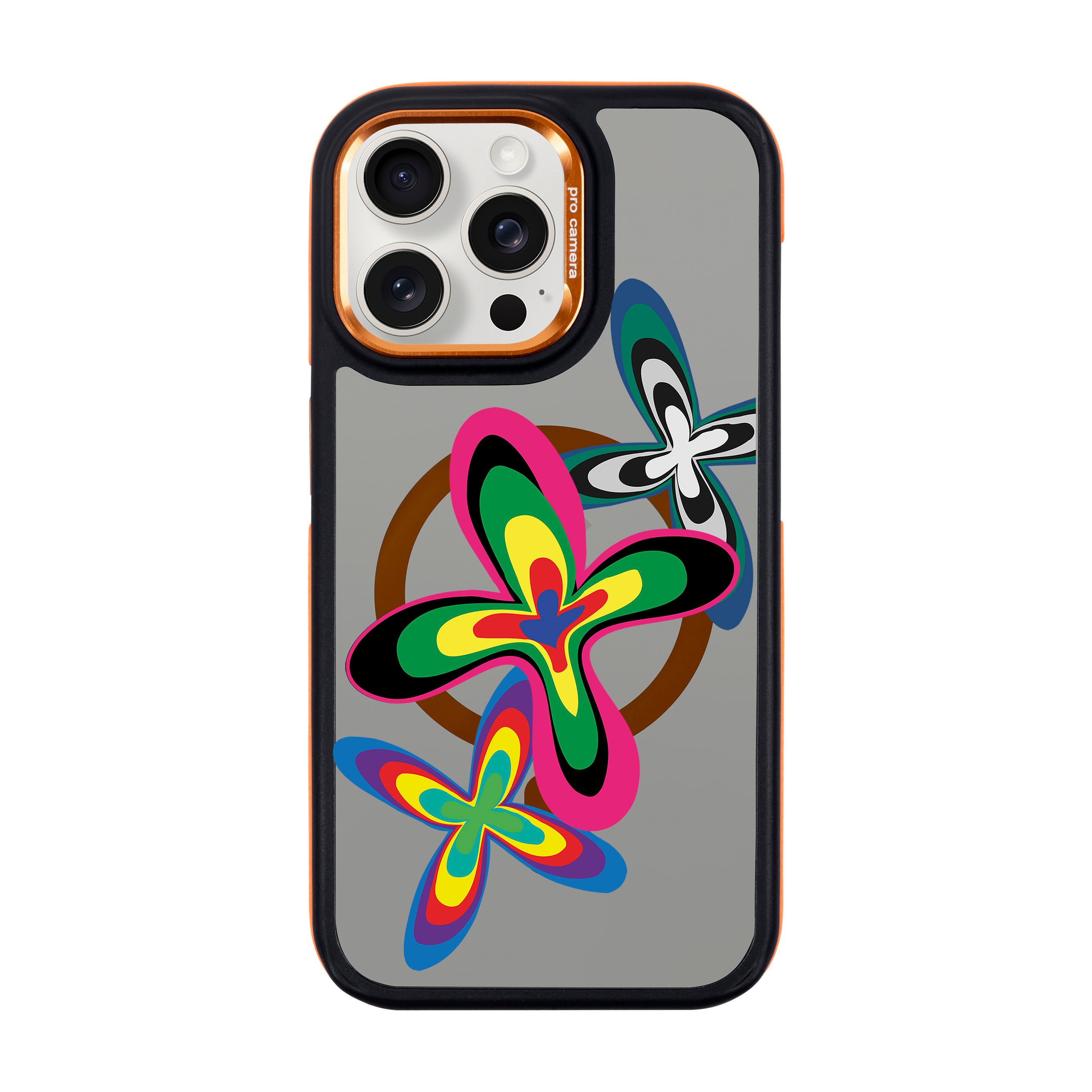 COLOR FLOWER-iPhone Dark Case with MagSafe