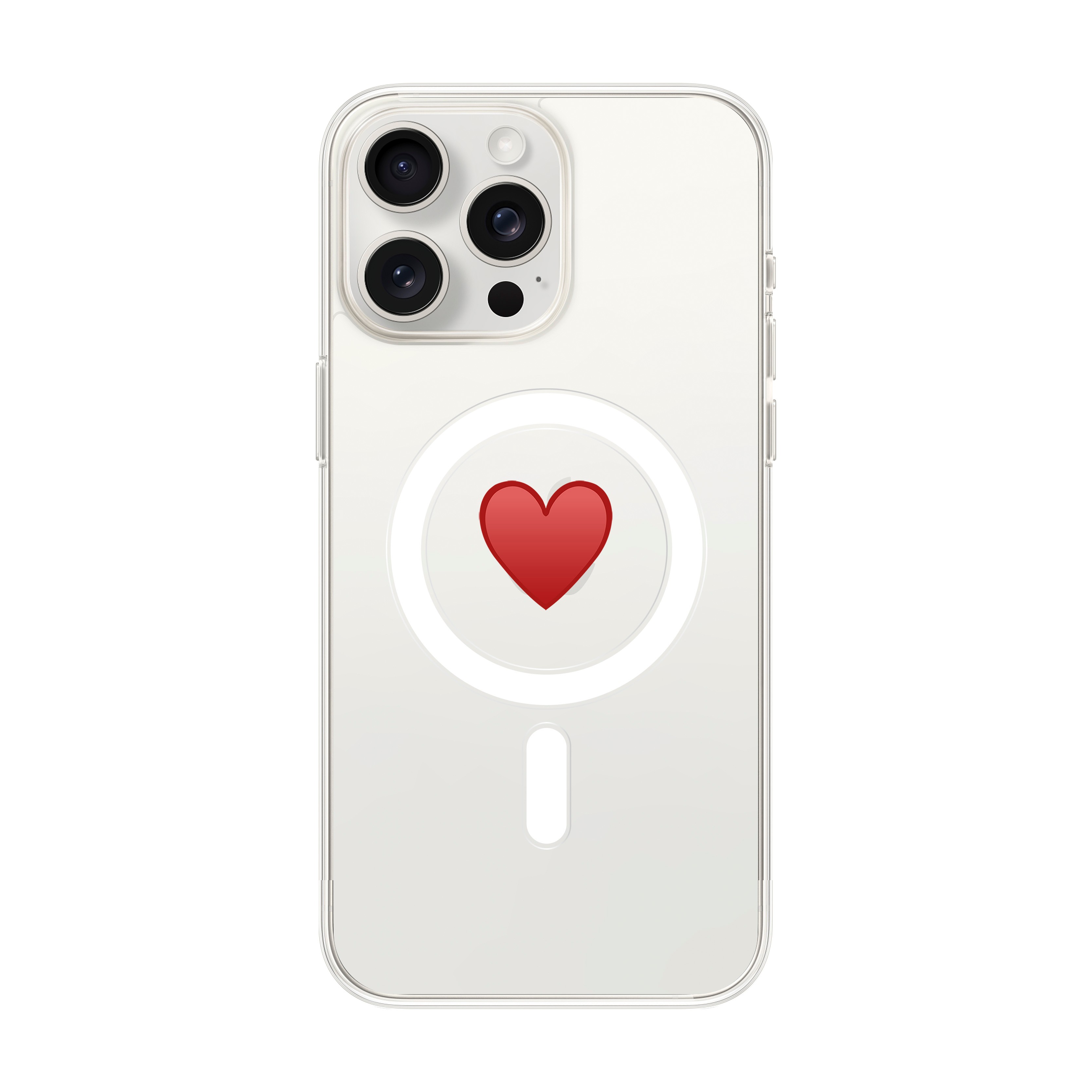 Spread Heart - iPhone Clear Case with MagSafe