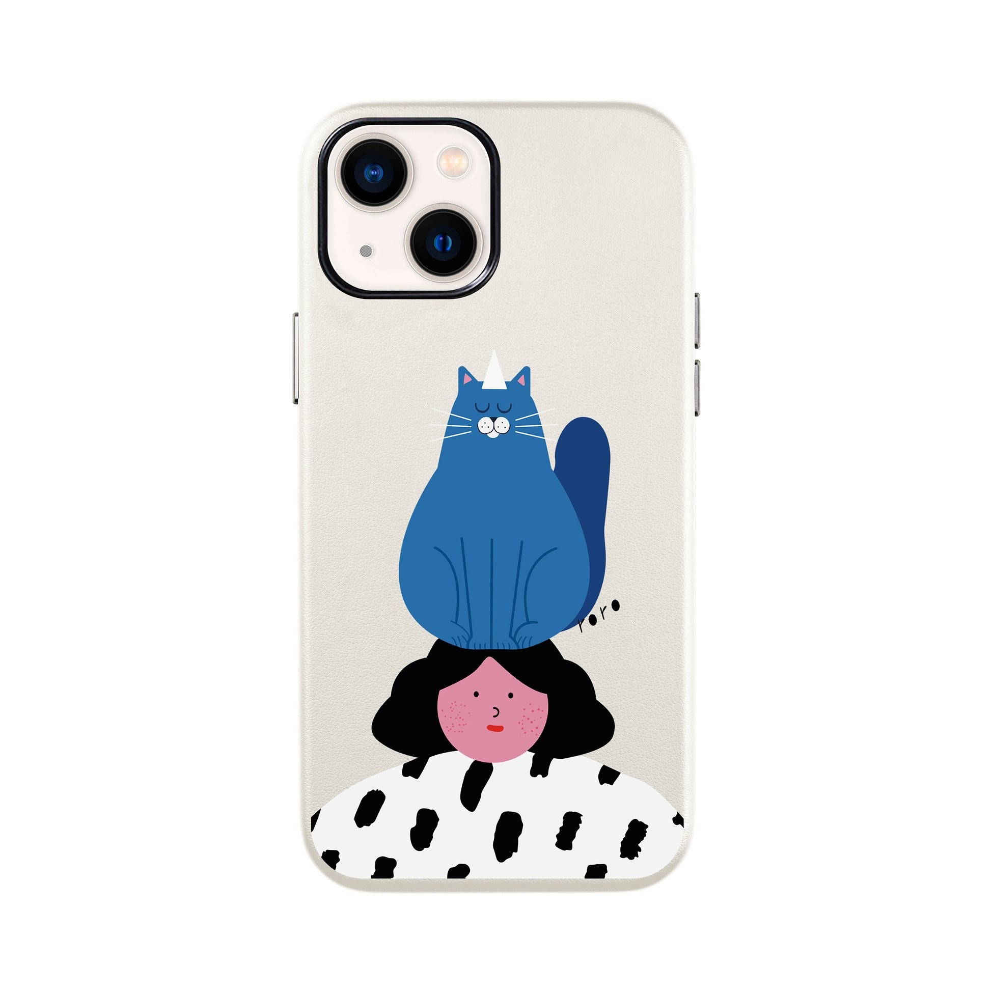 NAUGHTY CAT-iPhone Leather Kılıf