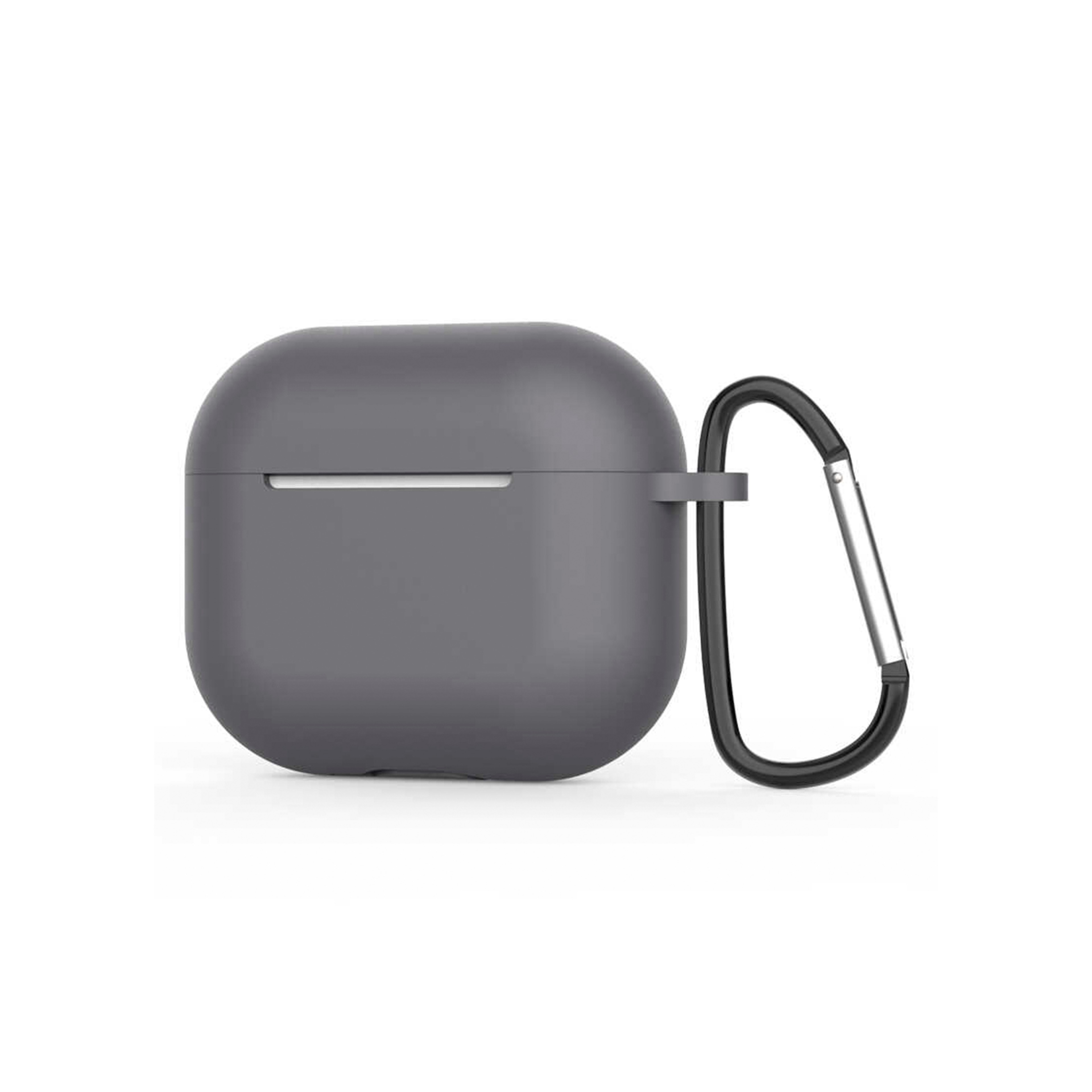 NEW-Apple AirPods Ultra Silikon Kılıf - Gri