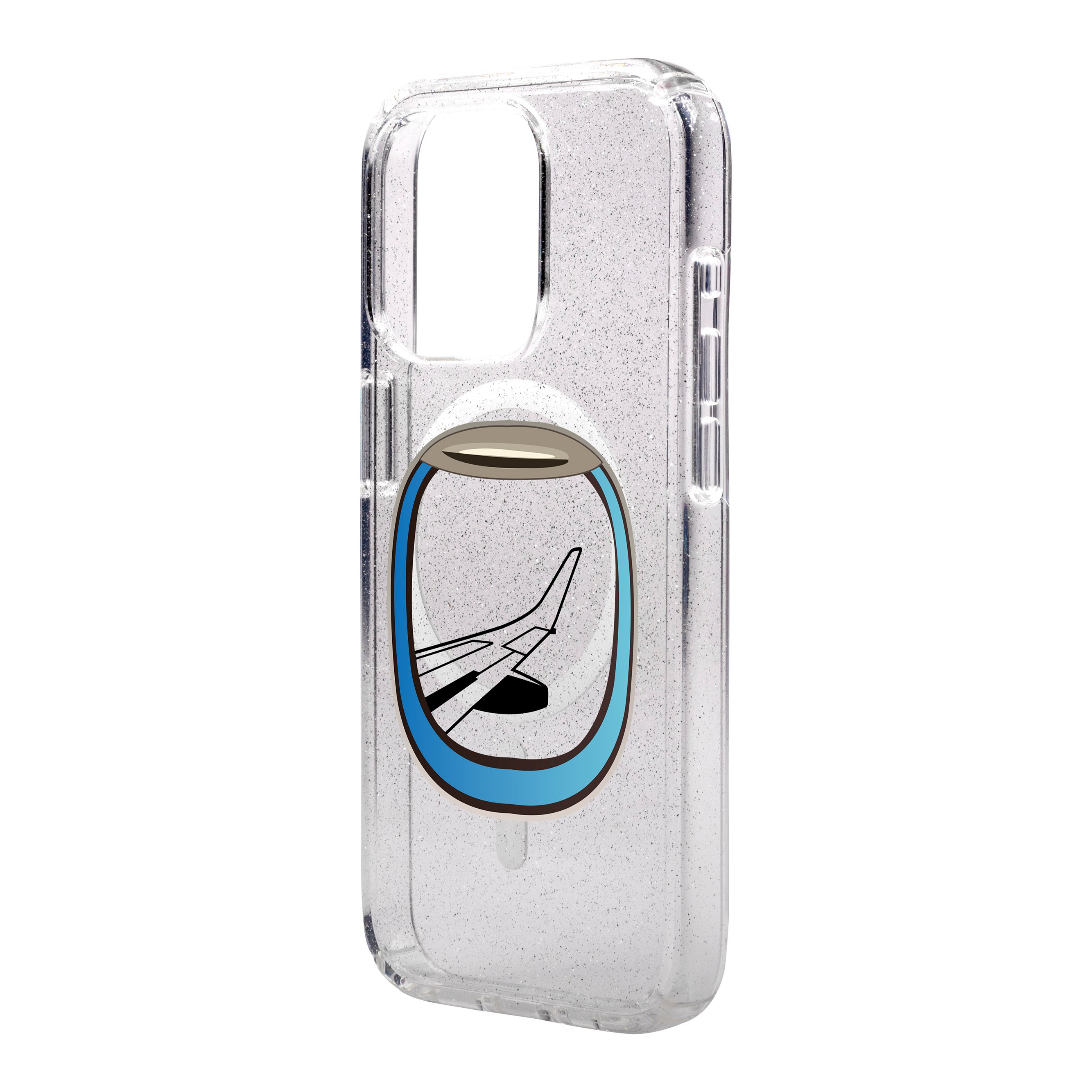 AIRCRAFT WINDOW-iPhone Shiny Case with MagSafe