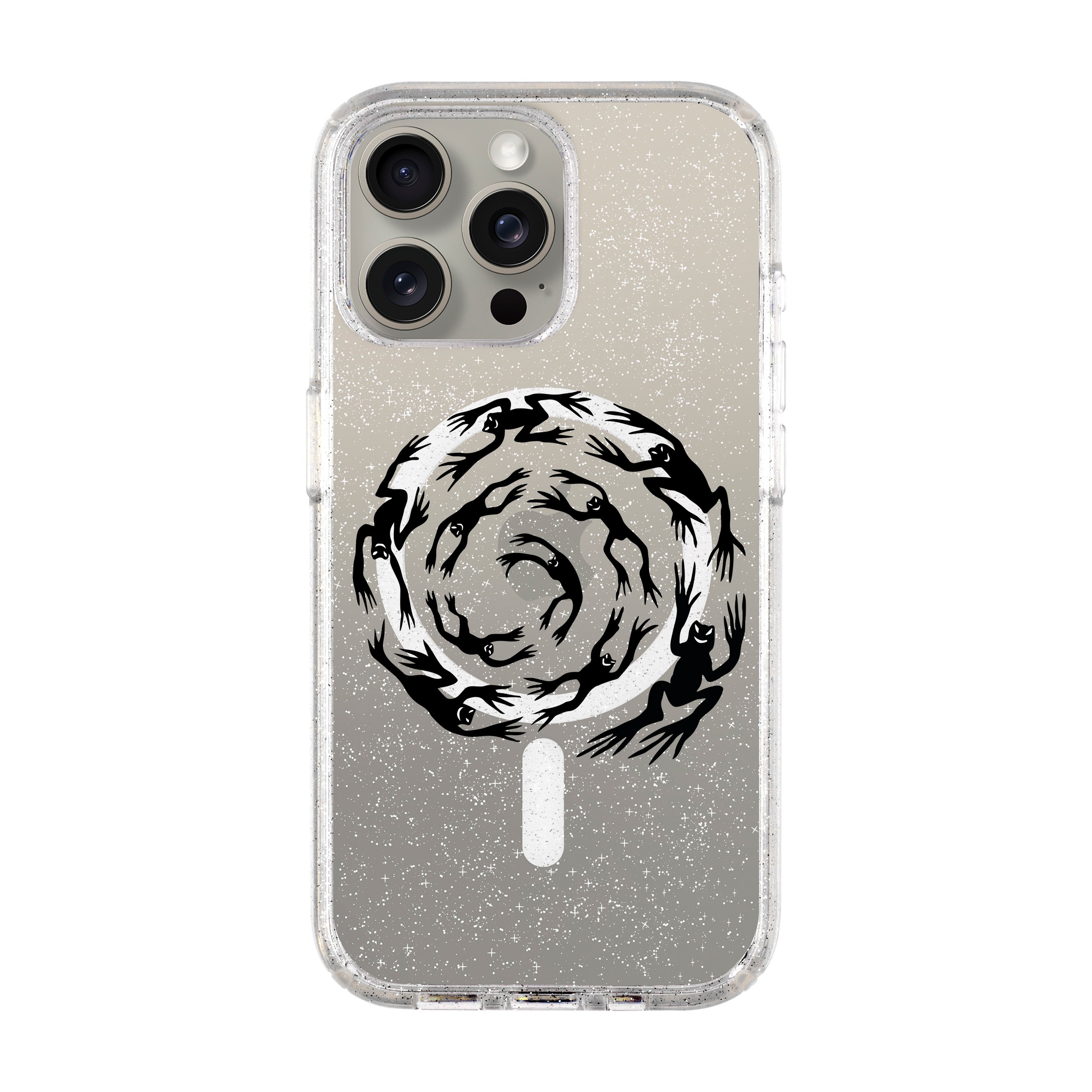 SWIRLING FROGS-iPhone Shiny Case with MagSafe