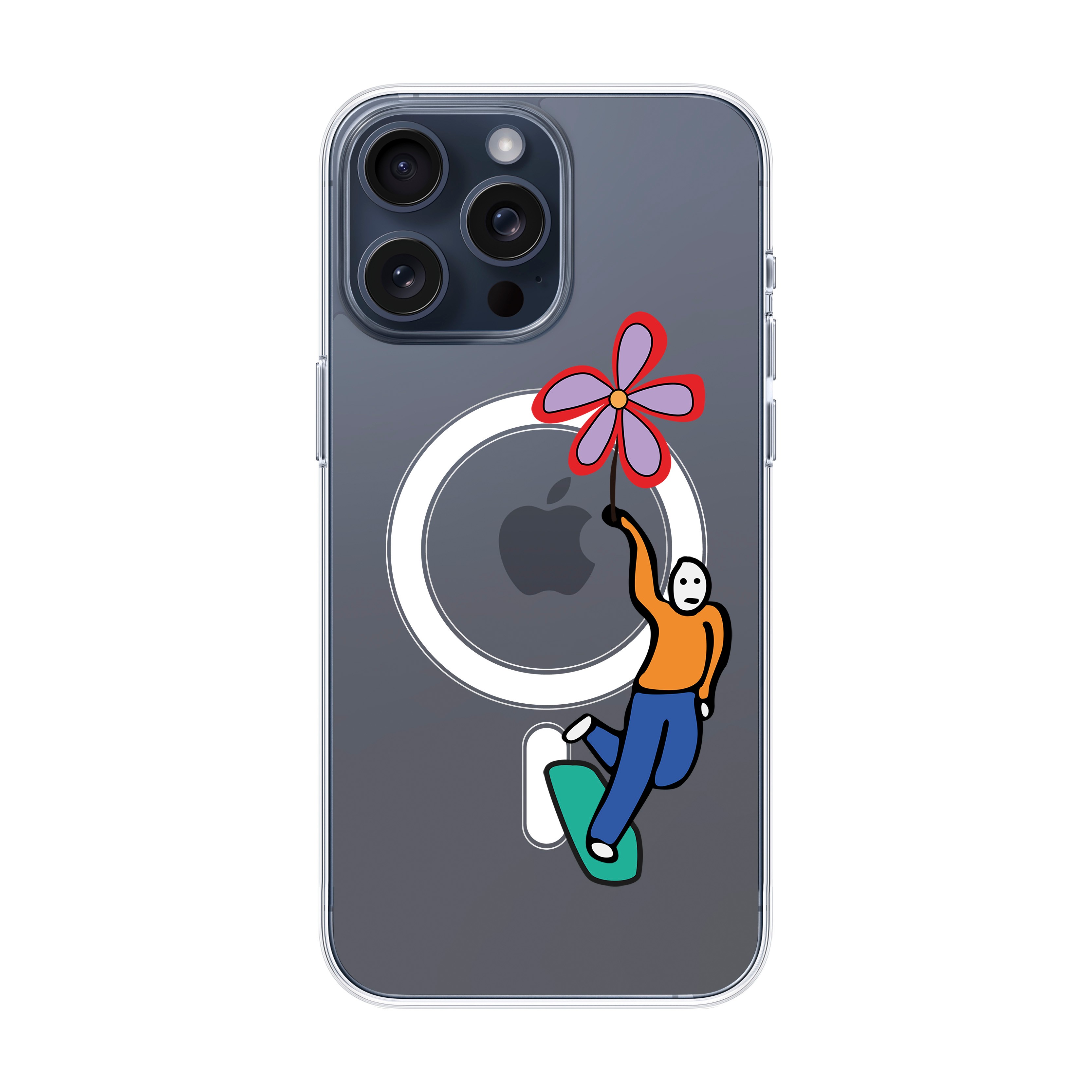 SKATEBOARDER-iPhone Solid Kılıf MagSafe Özellikli