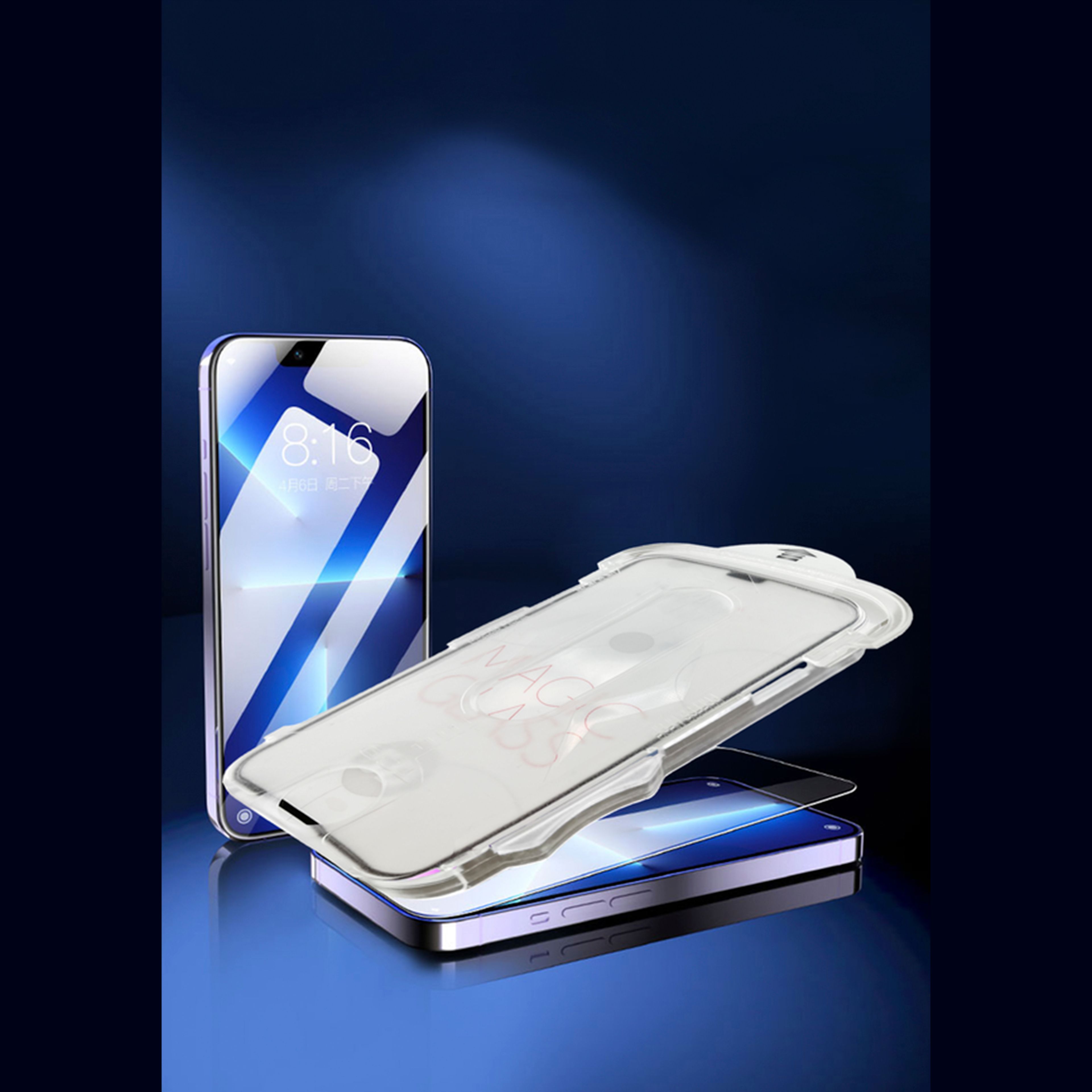 NEW-iPhone Easy Installation 5D Magic Glass Screen Protector