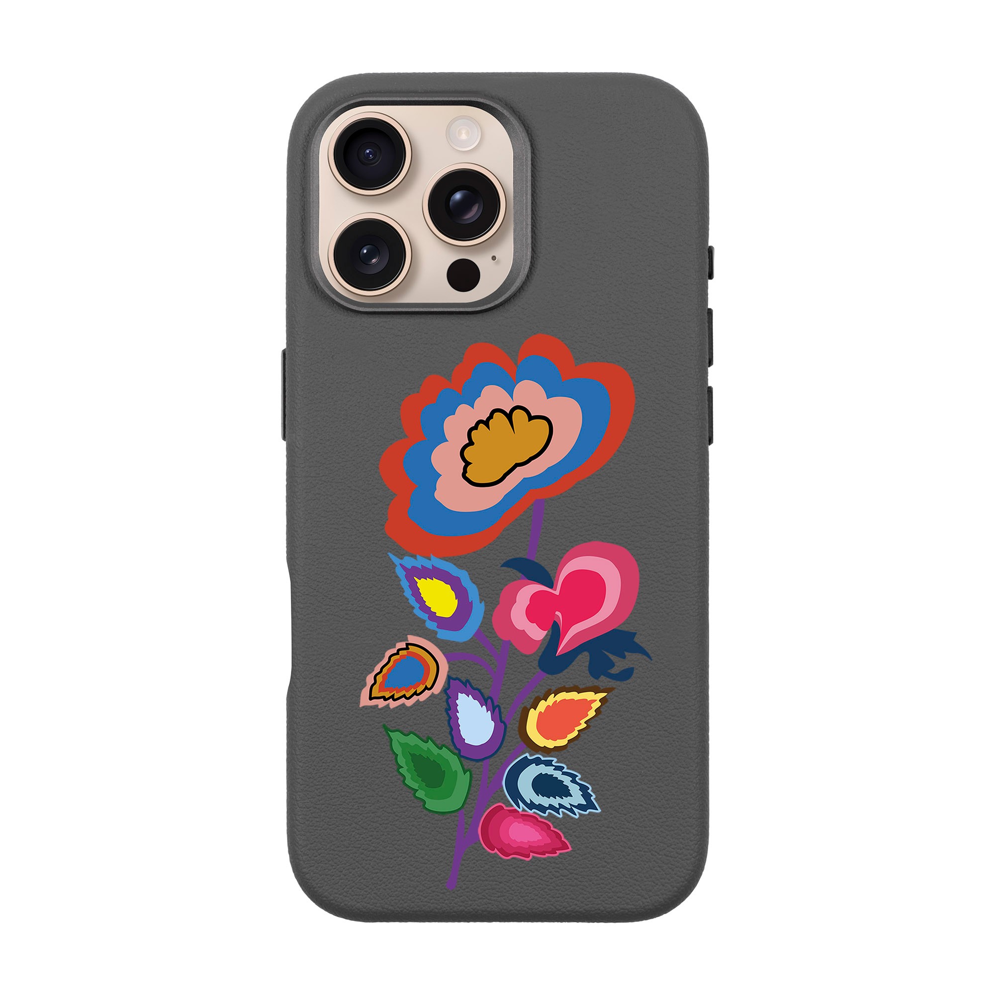 KNITTED FLOWER-iPhone Leather Premium Case with MagSafe