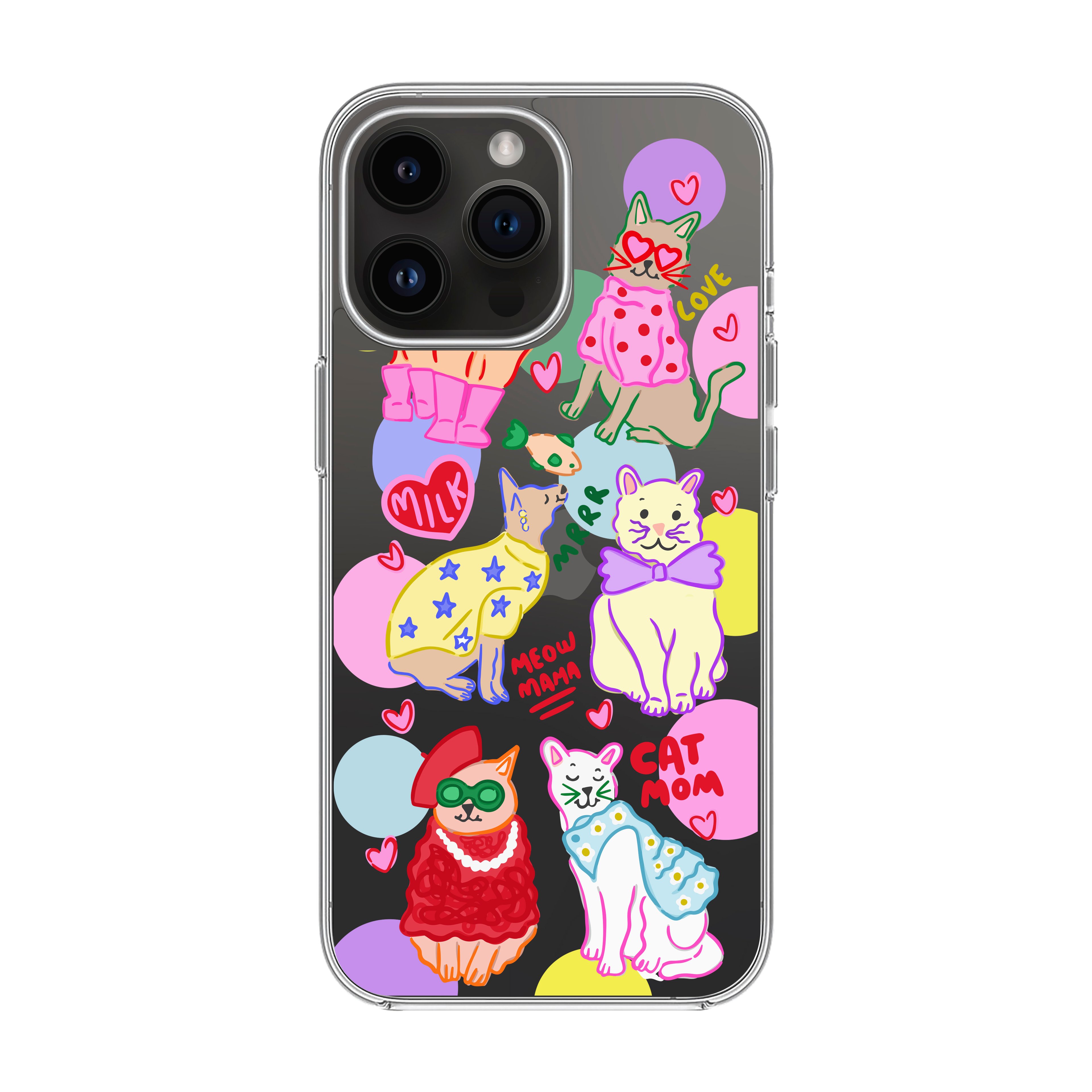 Cat Mom - iPhone Clear Case