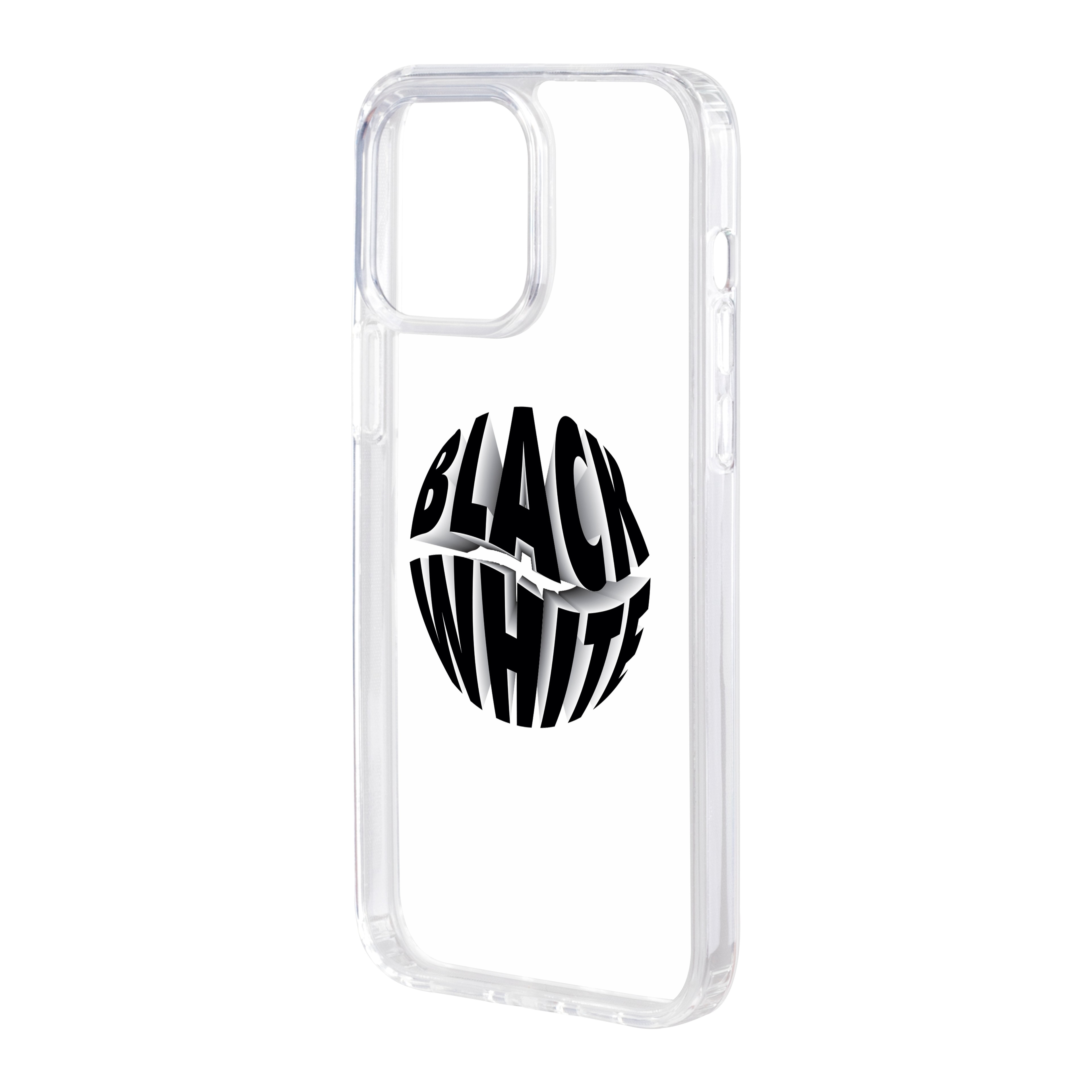 Black White - iPhone Clear Case