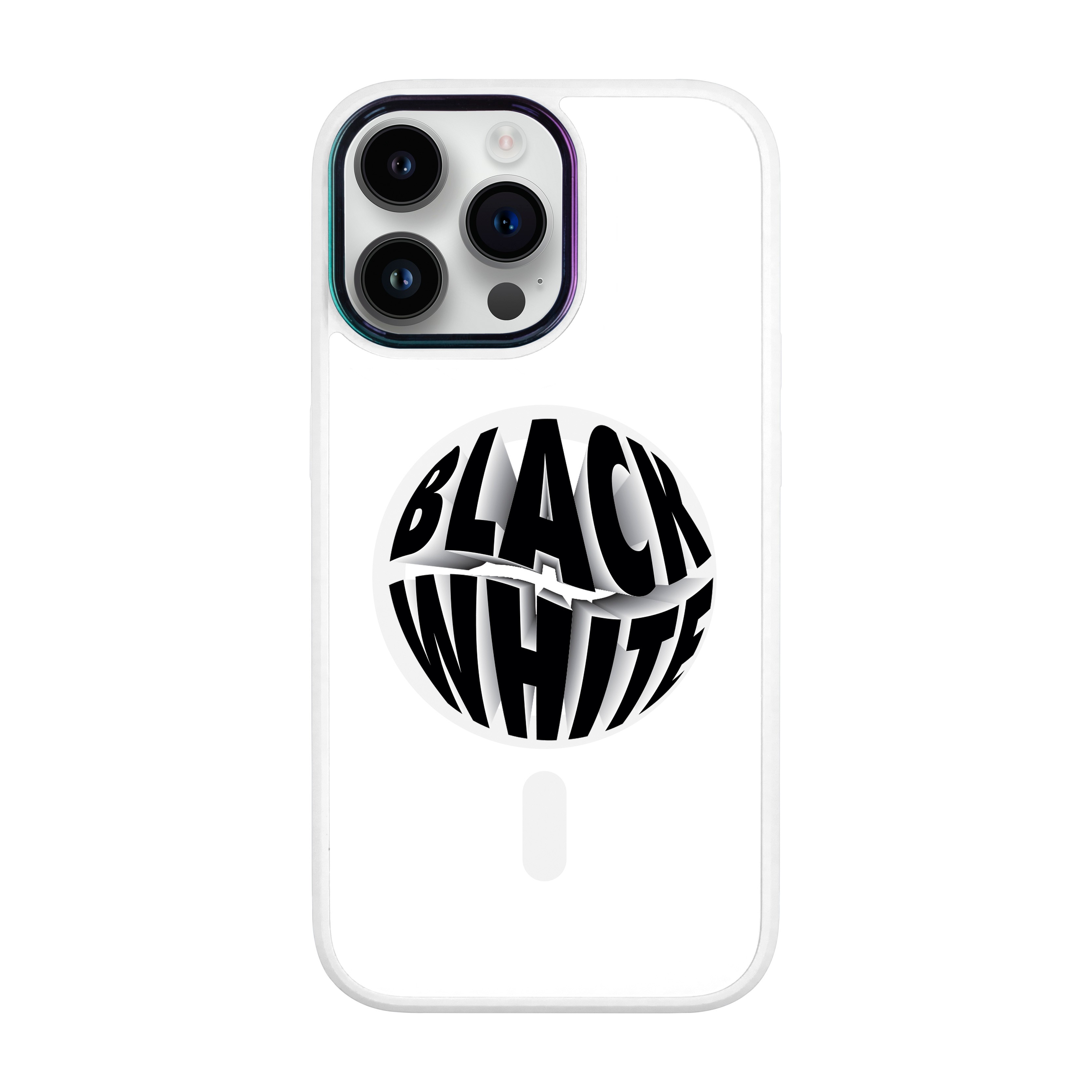 BLACK WHITE-iPhone Vigor Kılıf MagSafe Özellikli