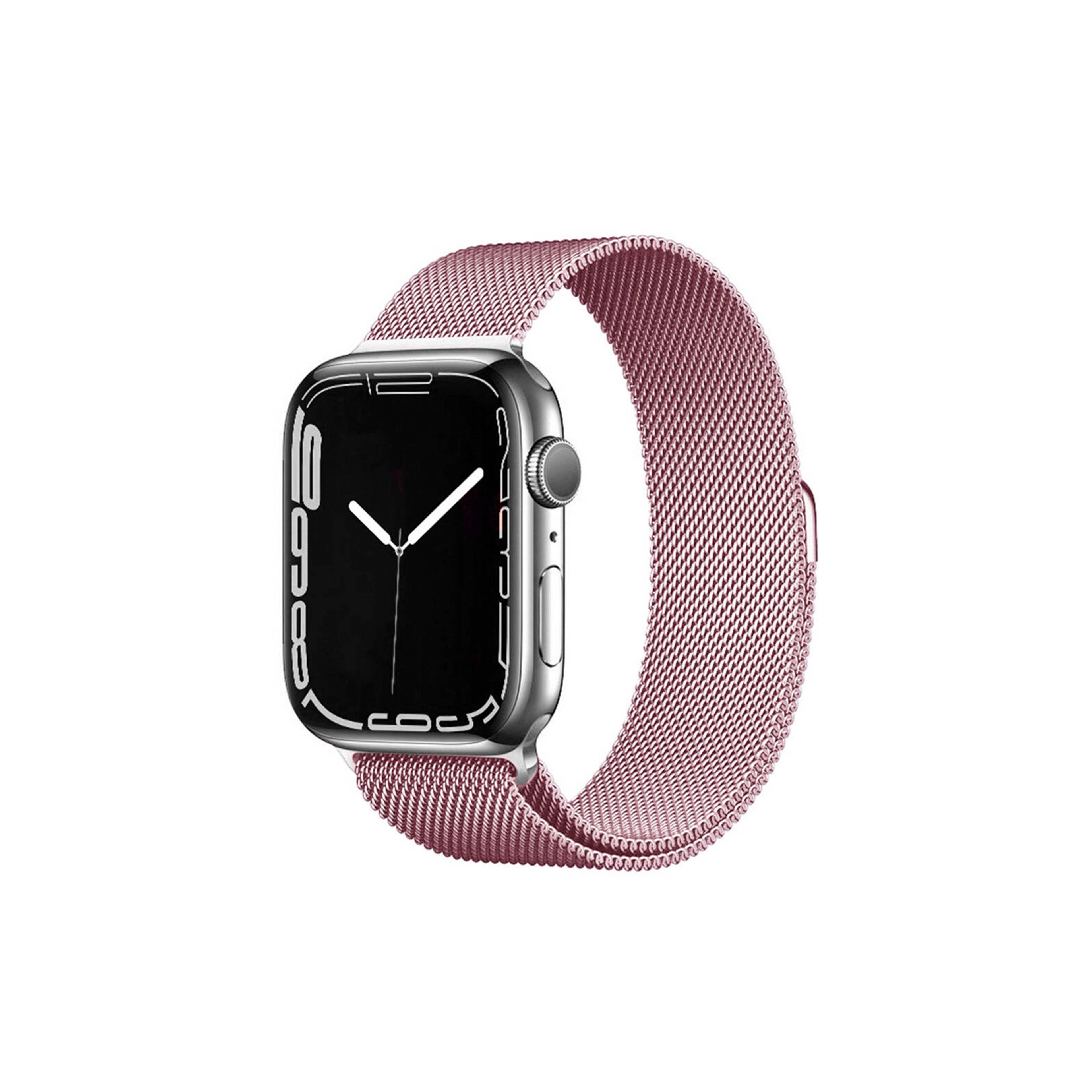 Apple Watch Mesh Kordon-Pembe