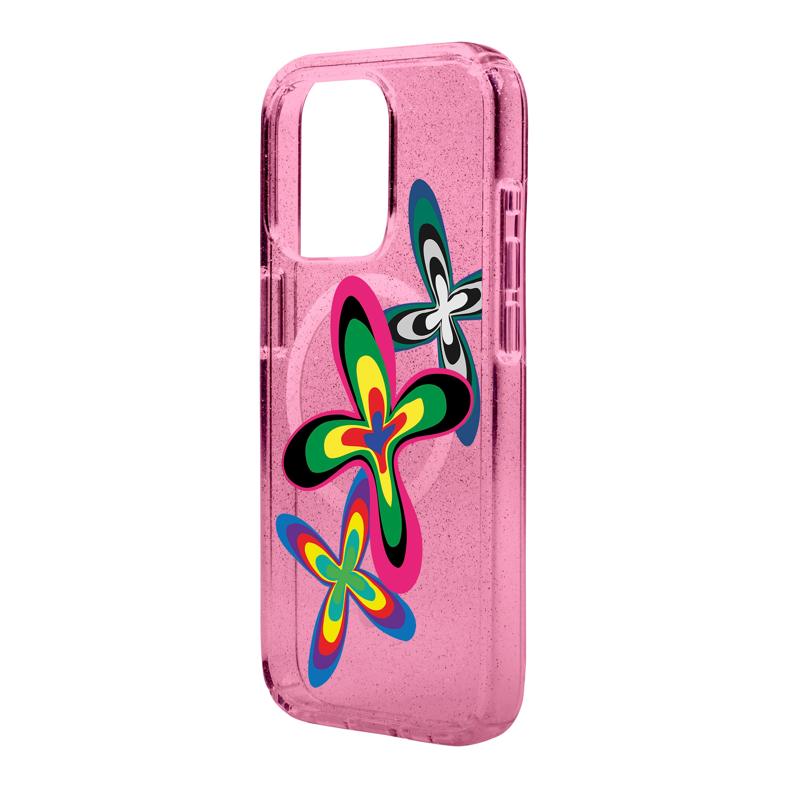 COLOR FLOWER-iPhone Shiny Case with MagSafe