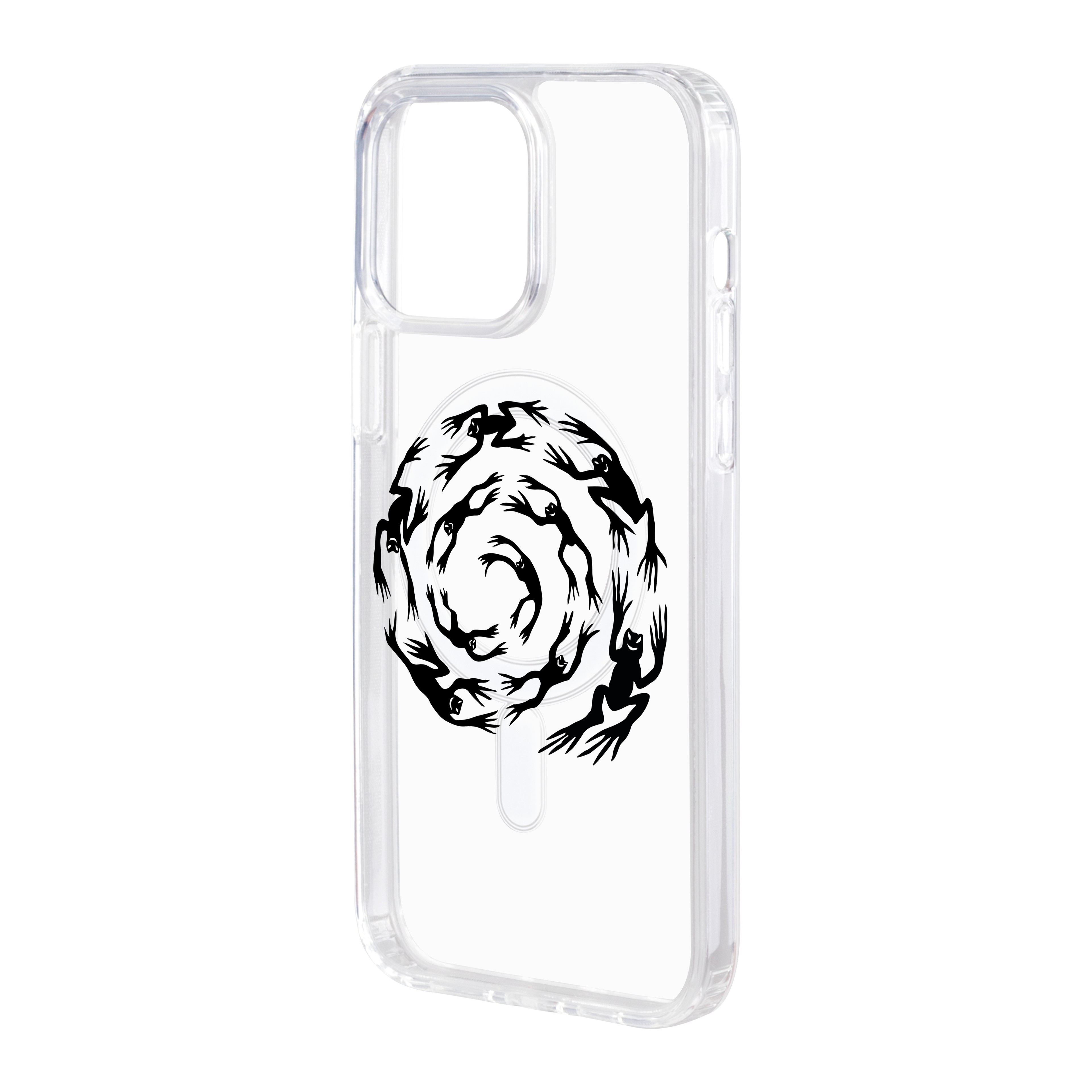 Swirling Frog - iPhone Clear Case with MagSafe