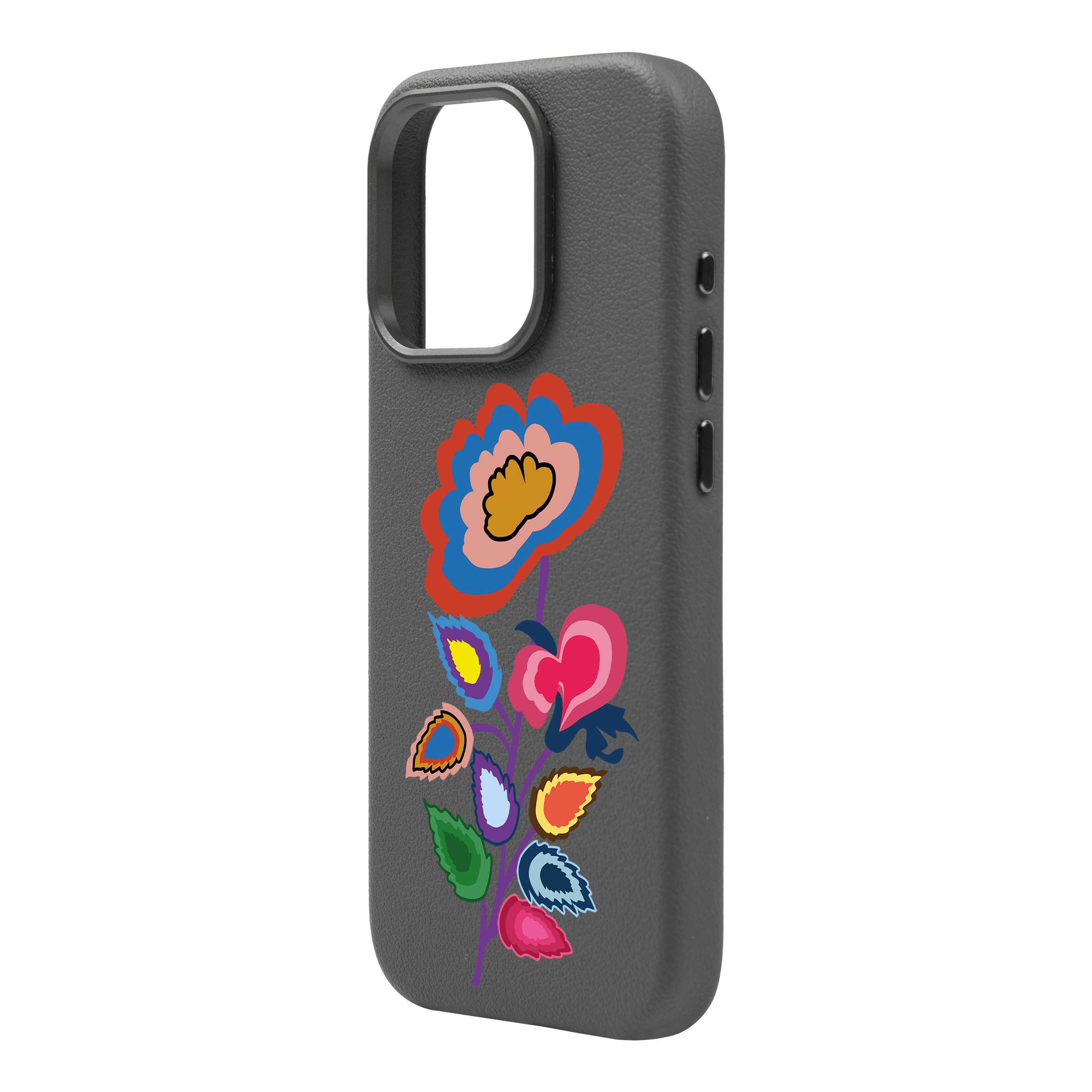 KNITTED FLOWER-iPhone Leather Premium Case with MagSafe