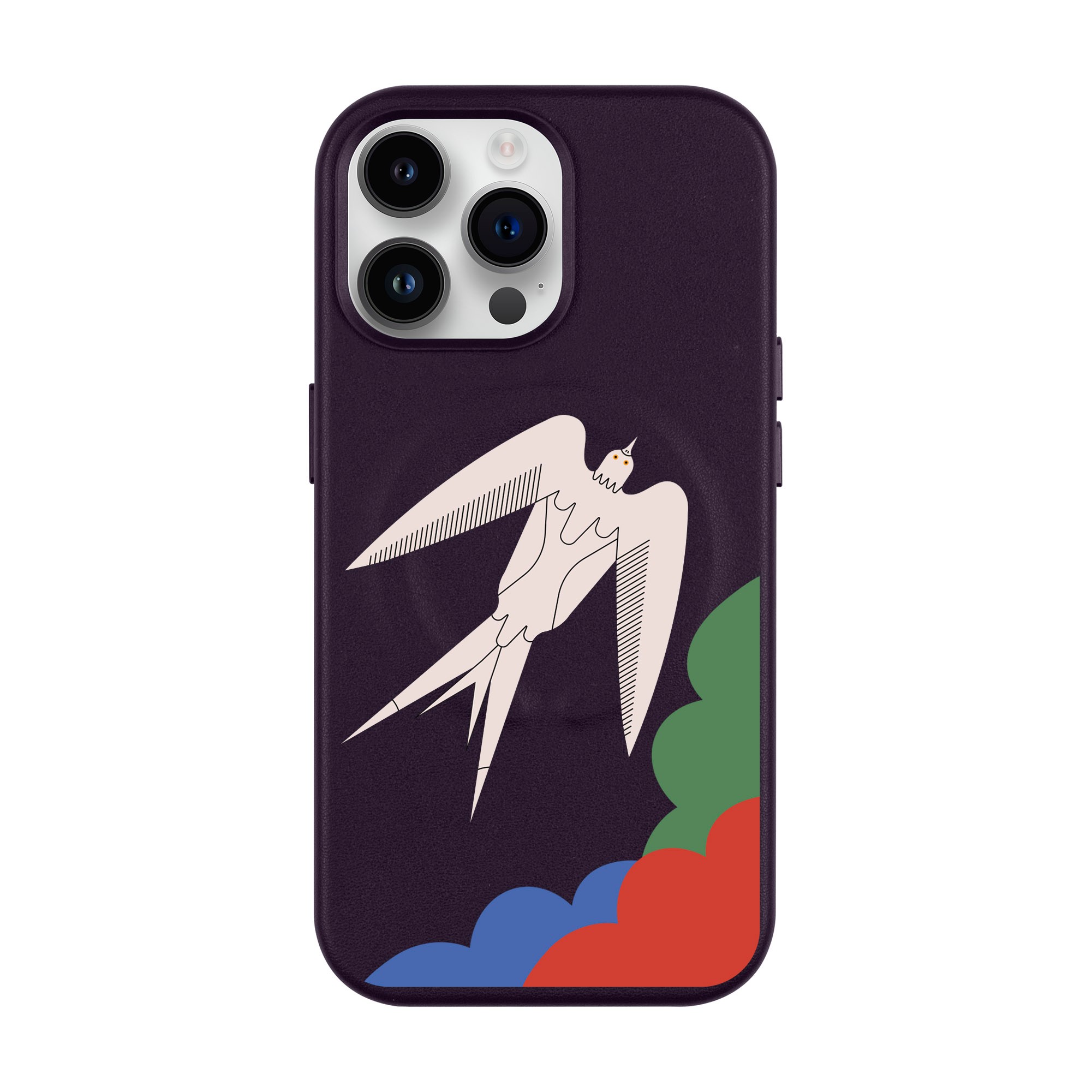 L’OISEAU LIBRE-iPhone Leather Kılıf MagSafe Özellikli