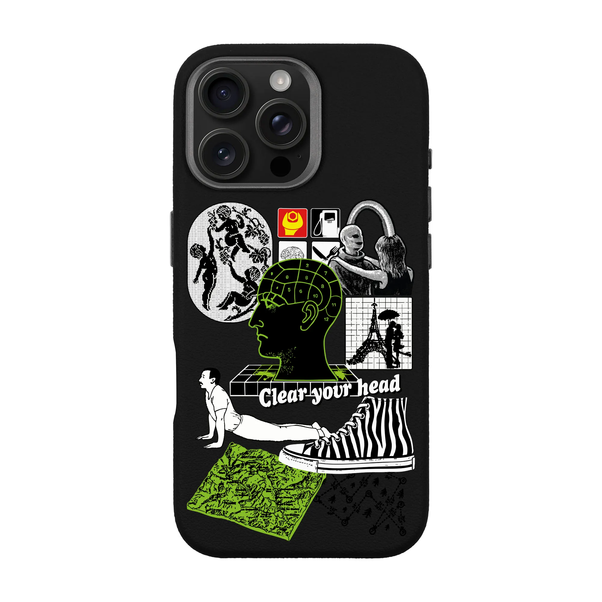 CLEAR YOUR HEAD-iPhone Leather Premium Kılıf MagSafe Özellikli
