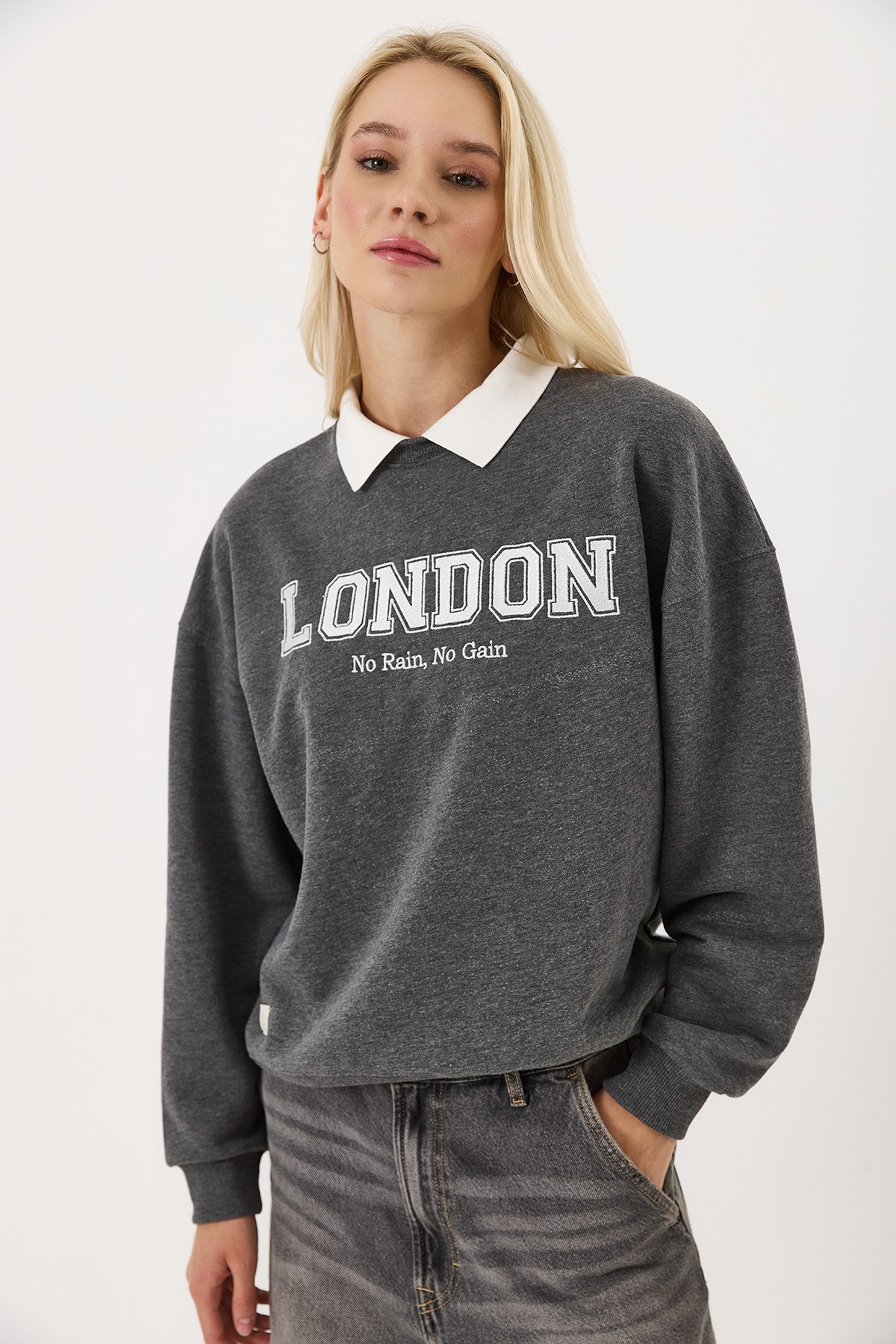 London Polo Yaka Sweatshirt | VAYU