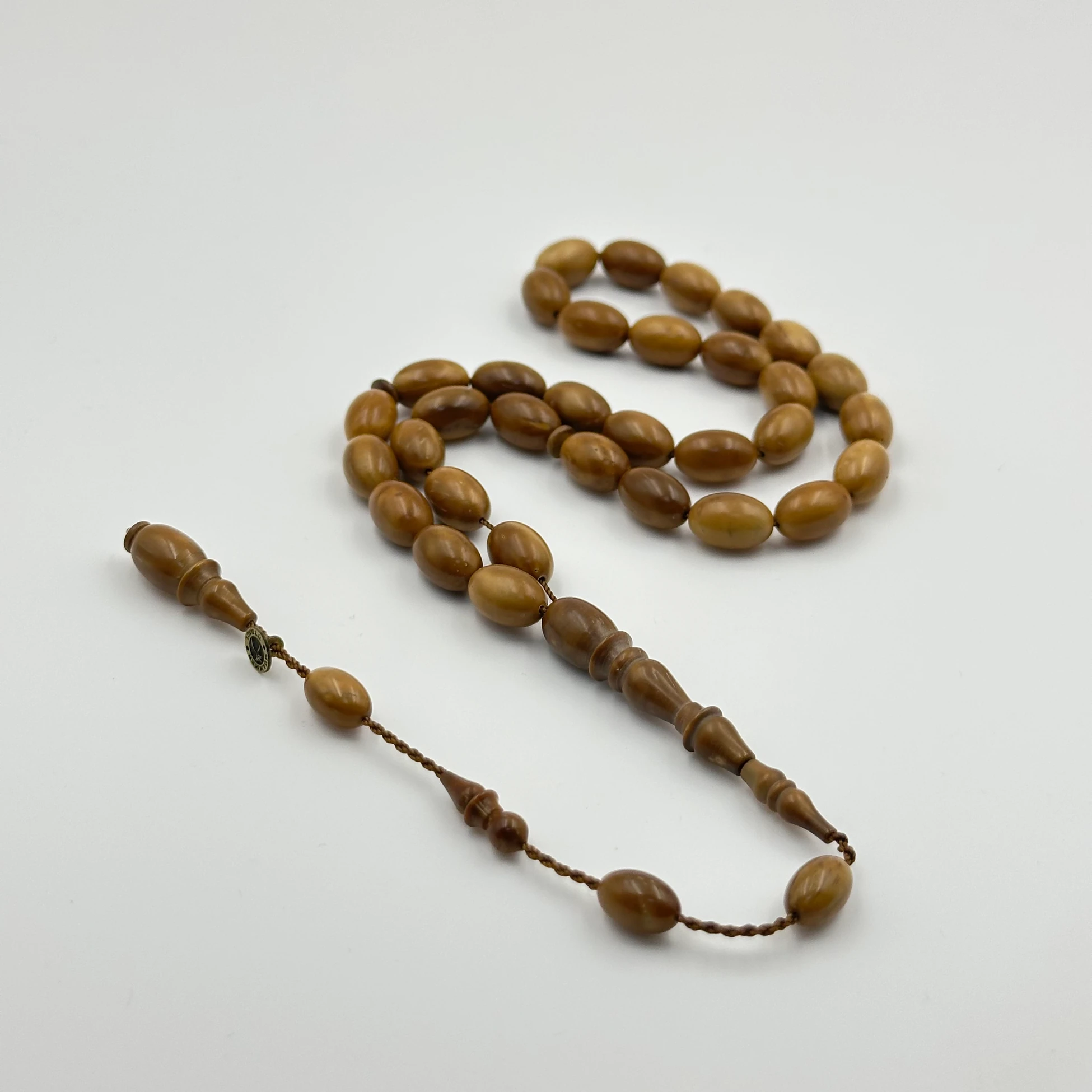 Usta İşçilikli Halkalı İmame Doğal Dokulu Kuka Ağacı Tespih