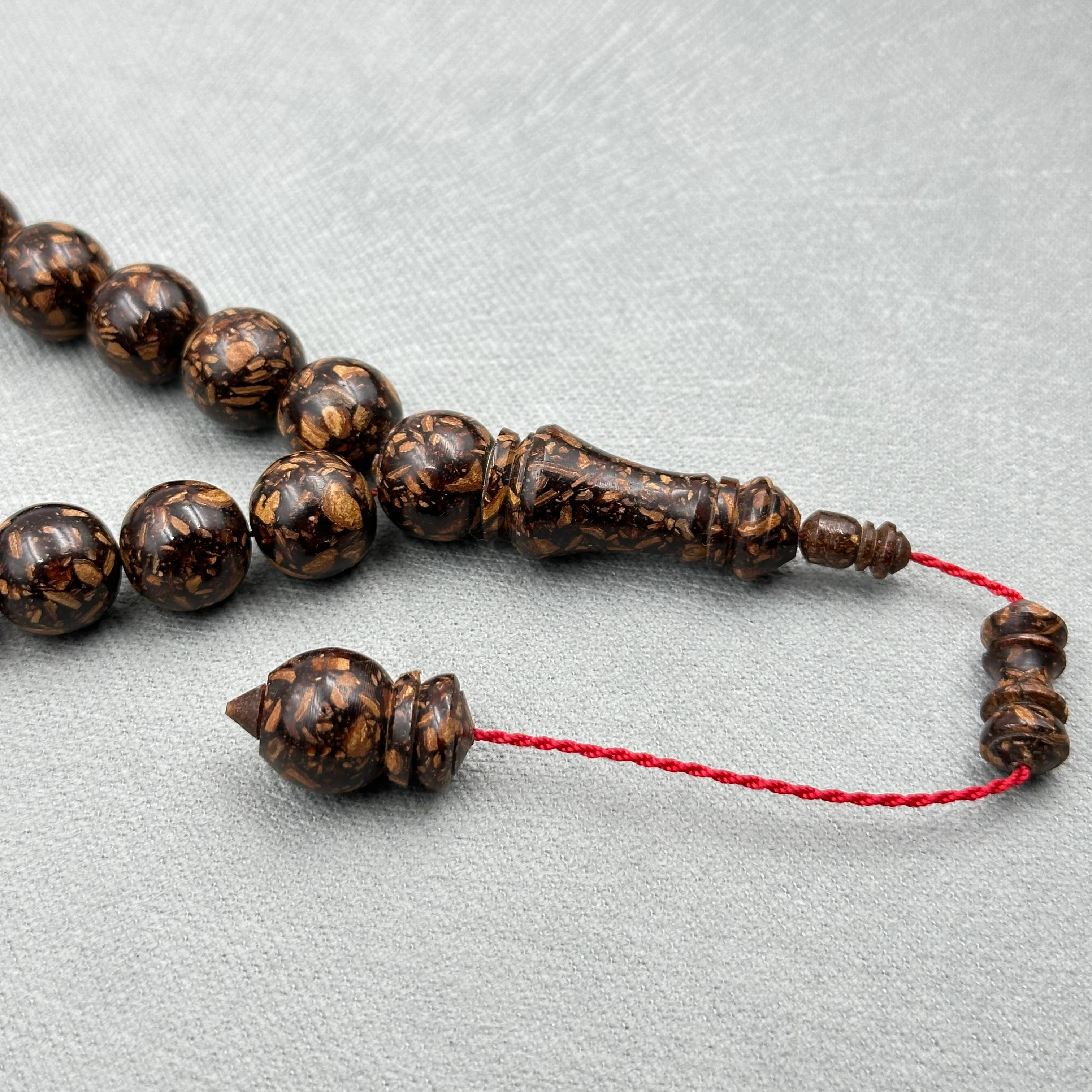 Doğal Tarçın Ağacı Küre Kesim Maskot Tespih (Tarçın Aromalı)