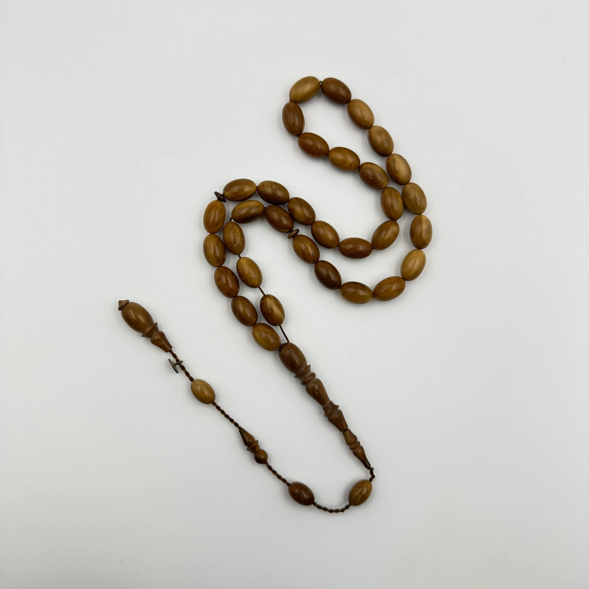 Usta İşçilikli Halkalı İmame Doğal Dokulu Kuka Ağacı Tespih