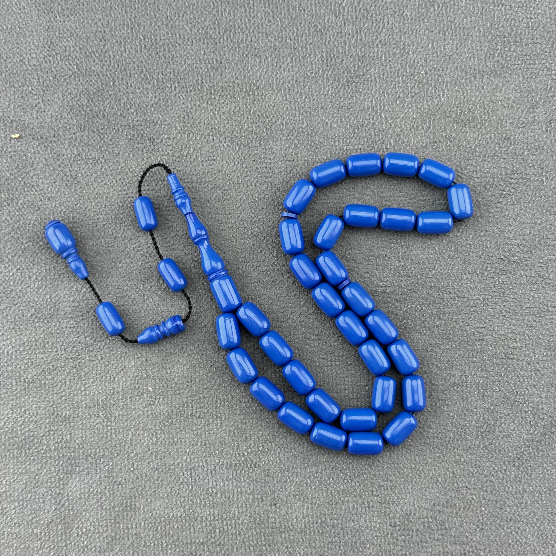 Mavi Eski Obje Katalin Tespih