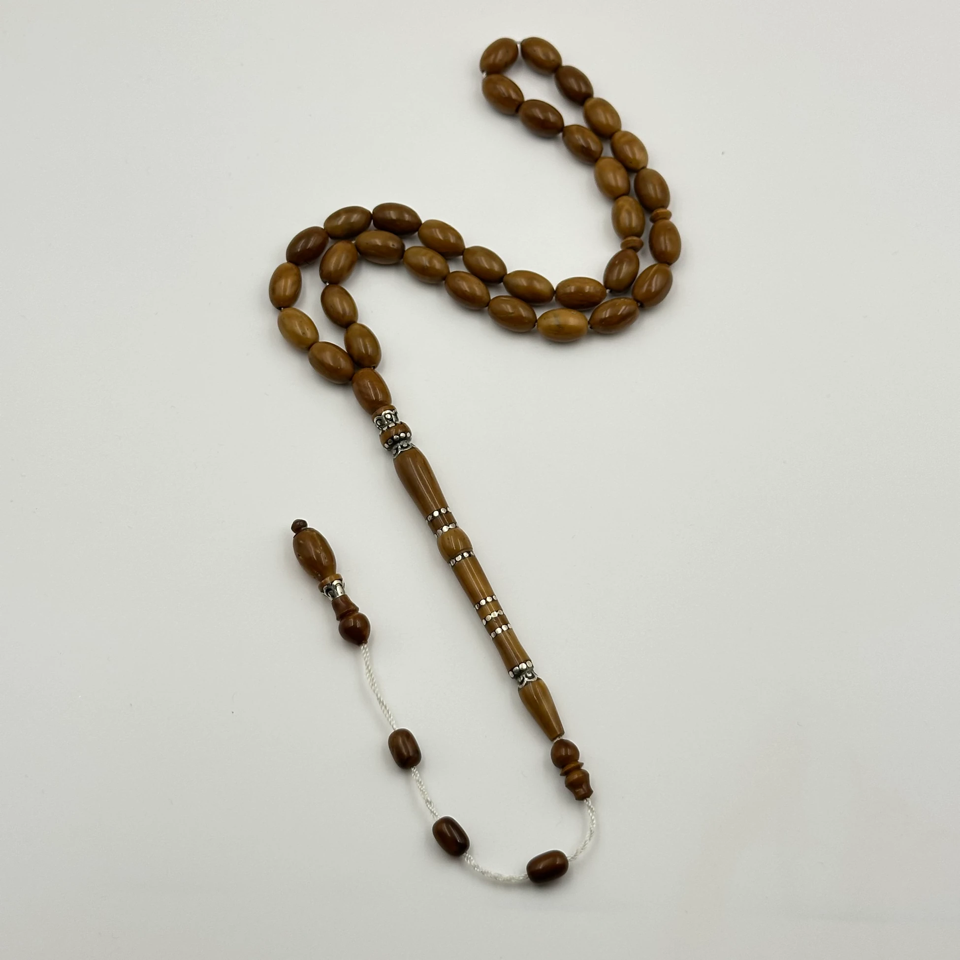 Usta İşçilikli Özel Tasarım Gümüş İşlemeli İmame Kuka Ağacı Tespih