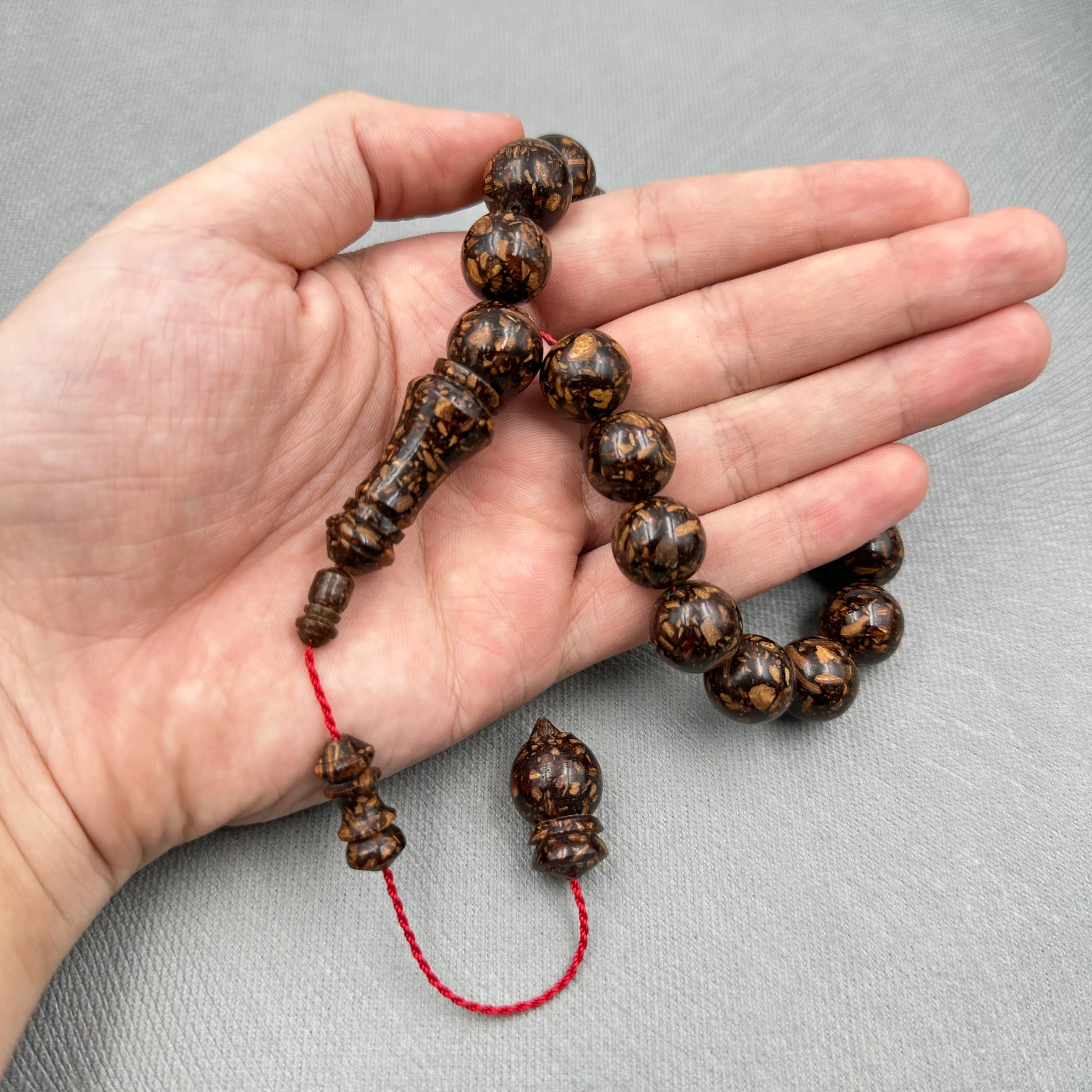 Doğal Tarçın Ağacı Küre Kesim Maskot Tespih (Tarçın Aromalı)