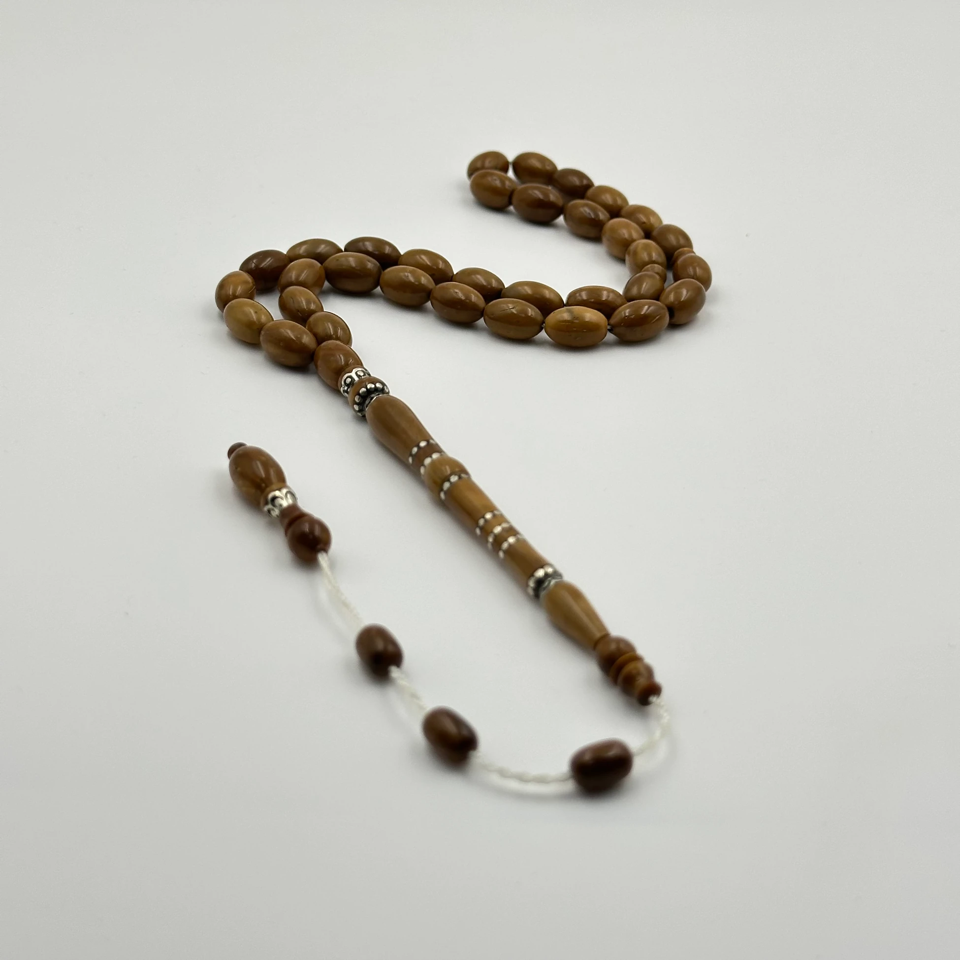 Usta İşçilikli Özel Tasarım Gümüş İşlemeli İmame Kuka Ağacı Tespih