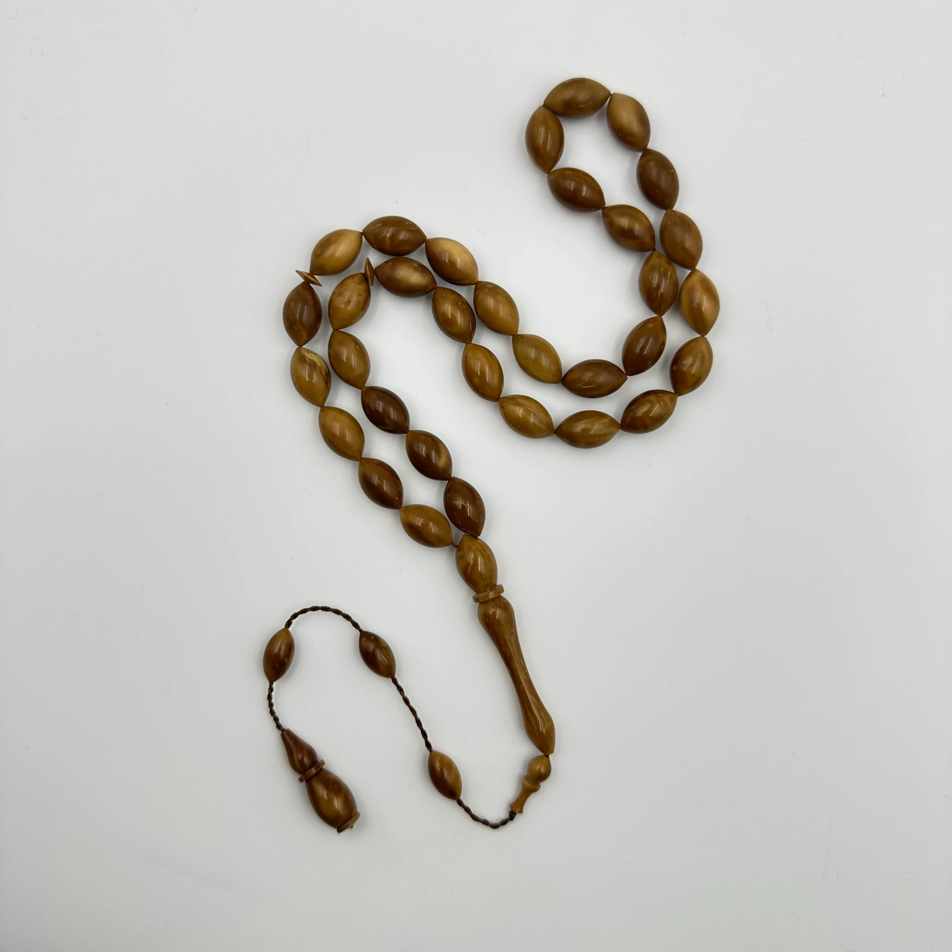 Usta İşçilikli Beyzi Kesim Doğal Dokulu Kuka Ağacı Tespih