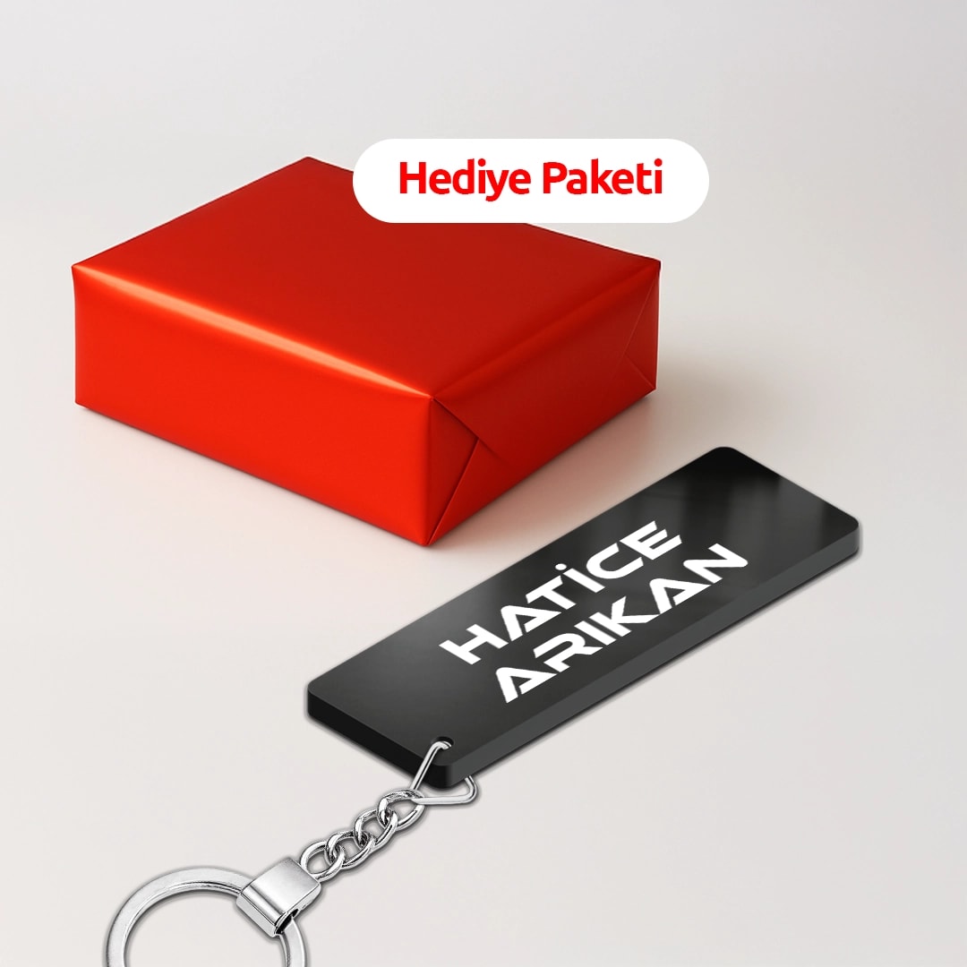 Kişiye Özel İsimli Pleksi Anahtarlık