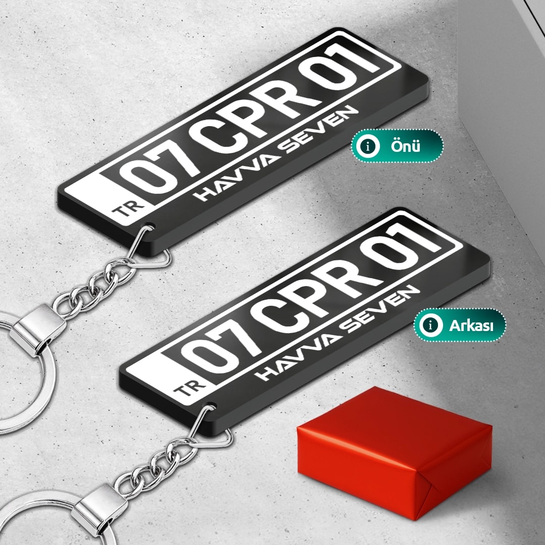 Kişiye Özel İsimli Plaka Anahtarlık