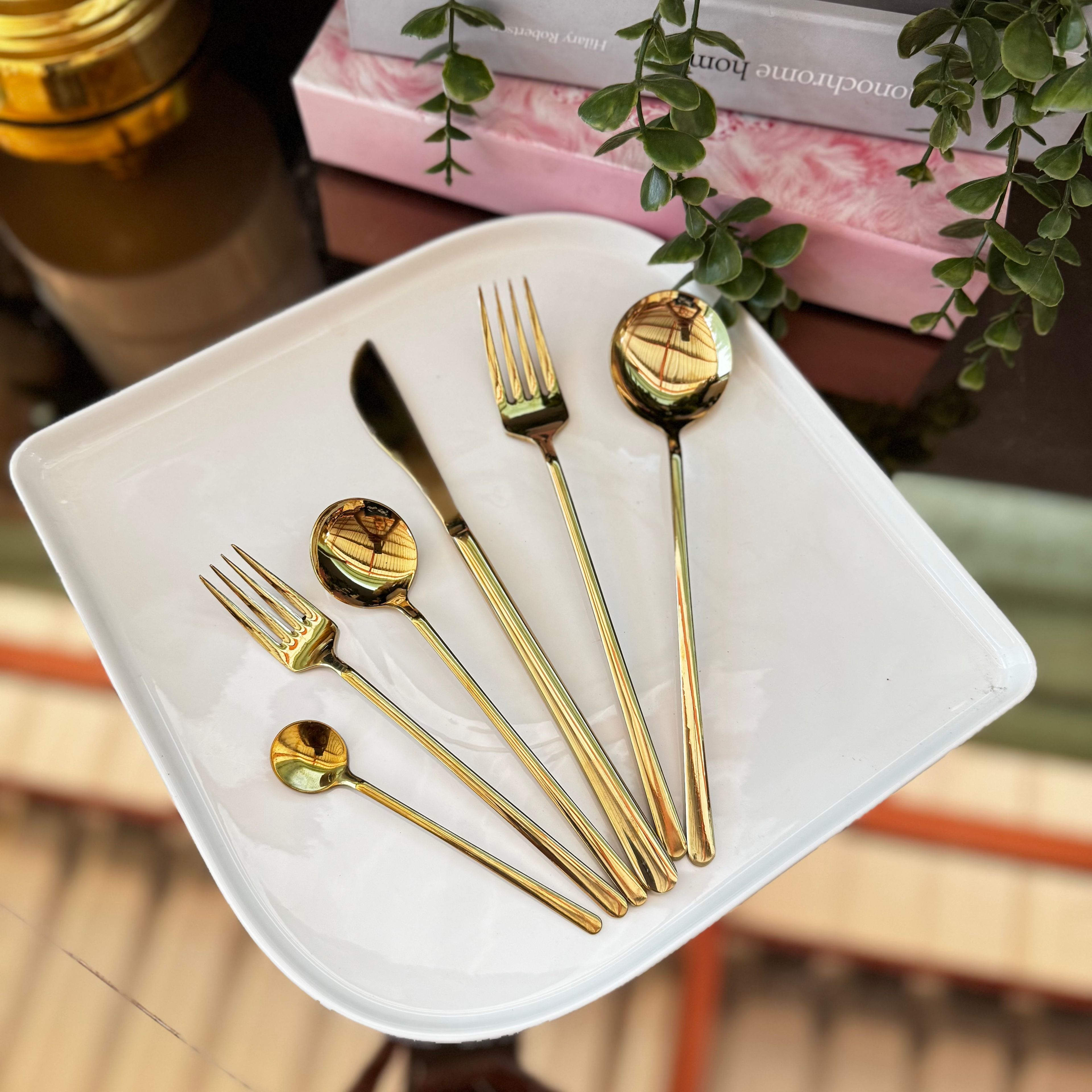 Gold Moreno Çatal Kaşık Takımı