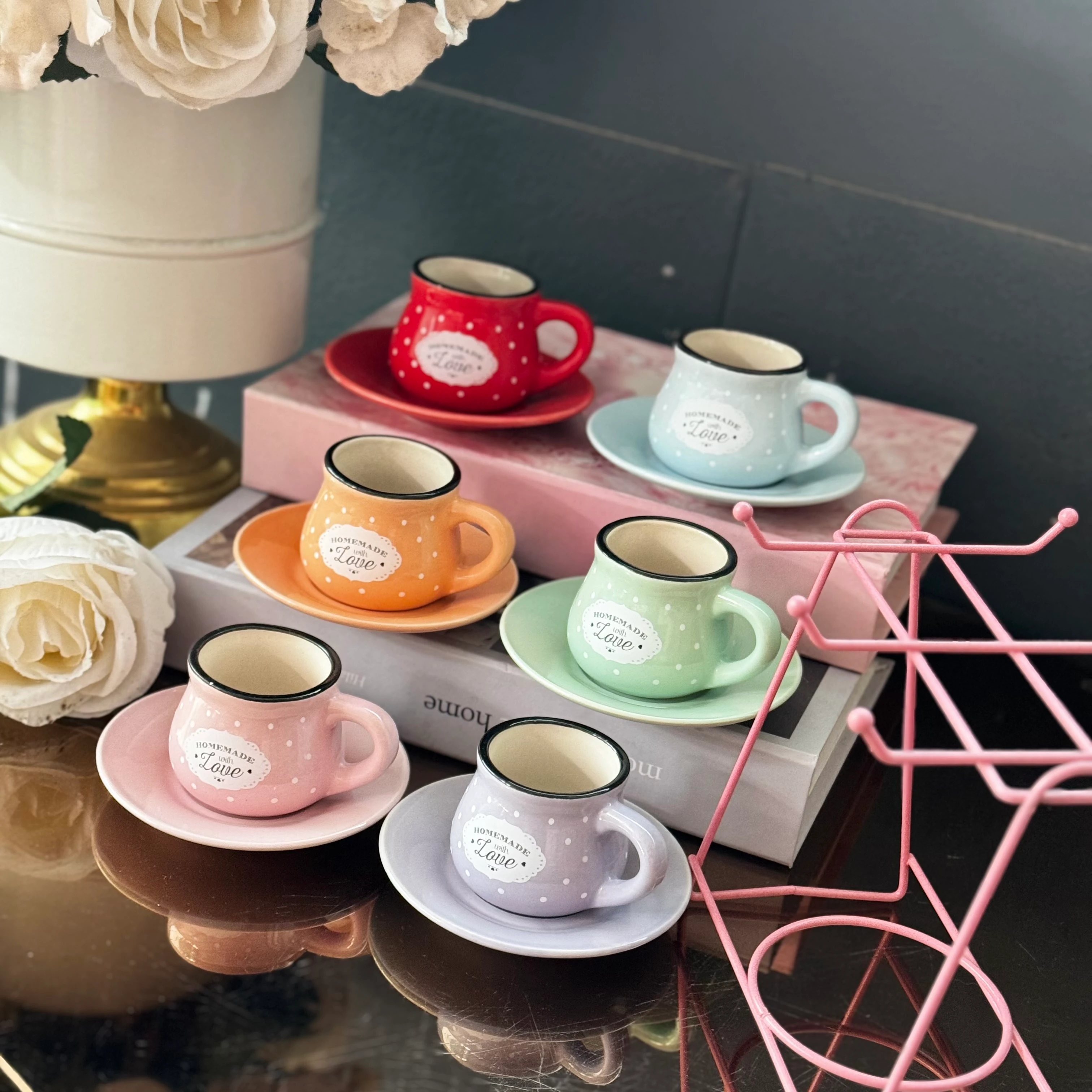 askılı puanlı fincan takımı