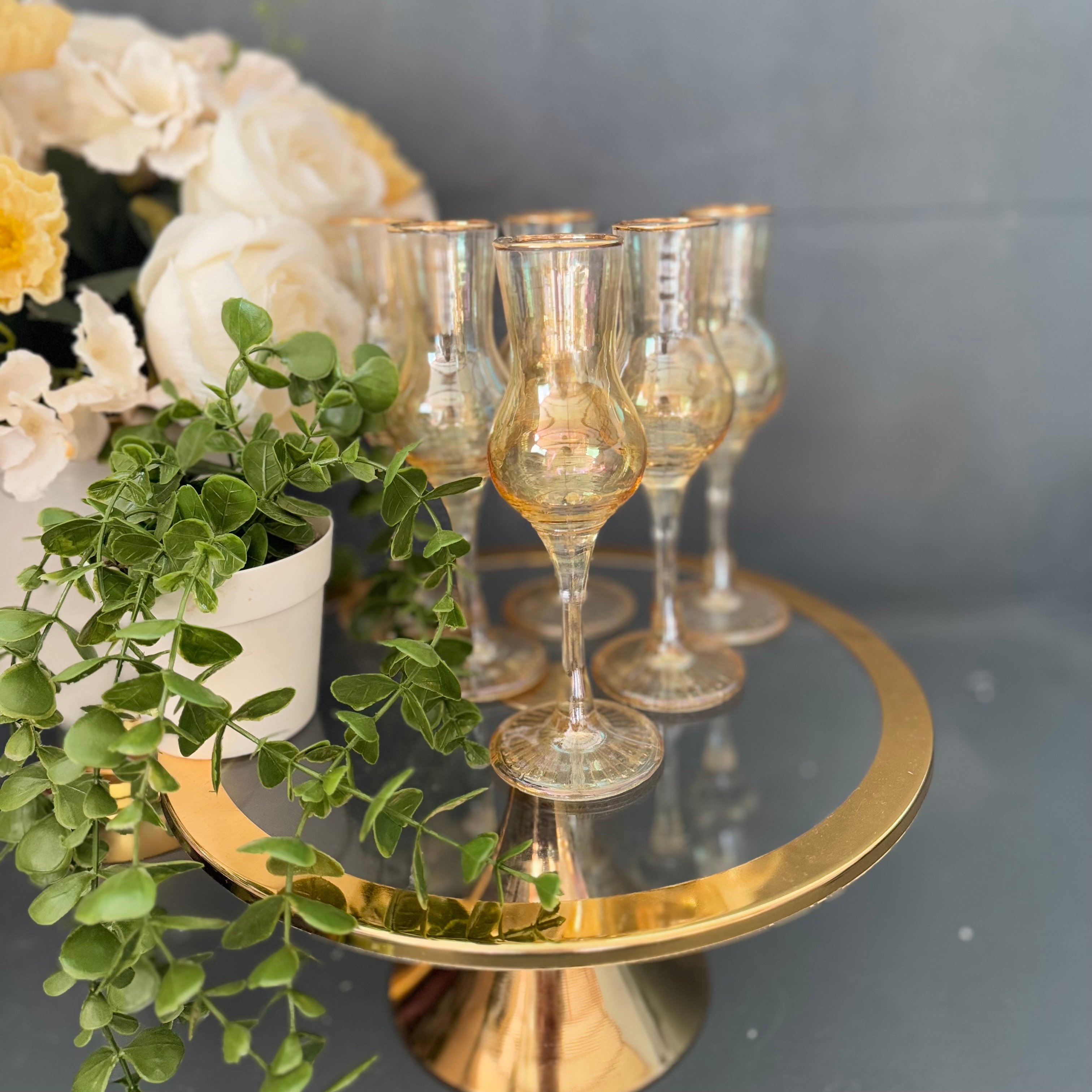Gold Grappa Bardak Takımı 