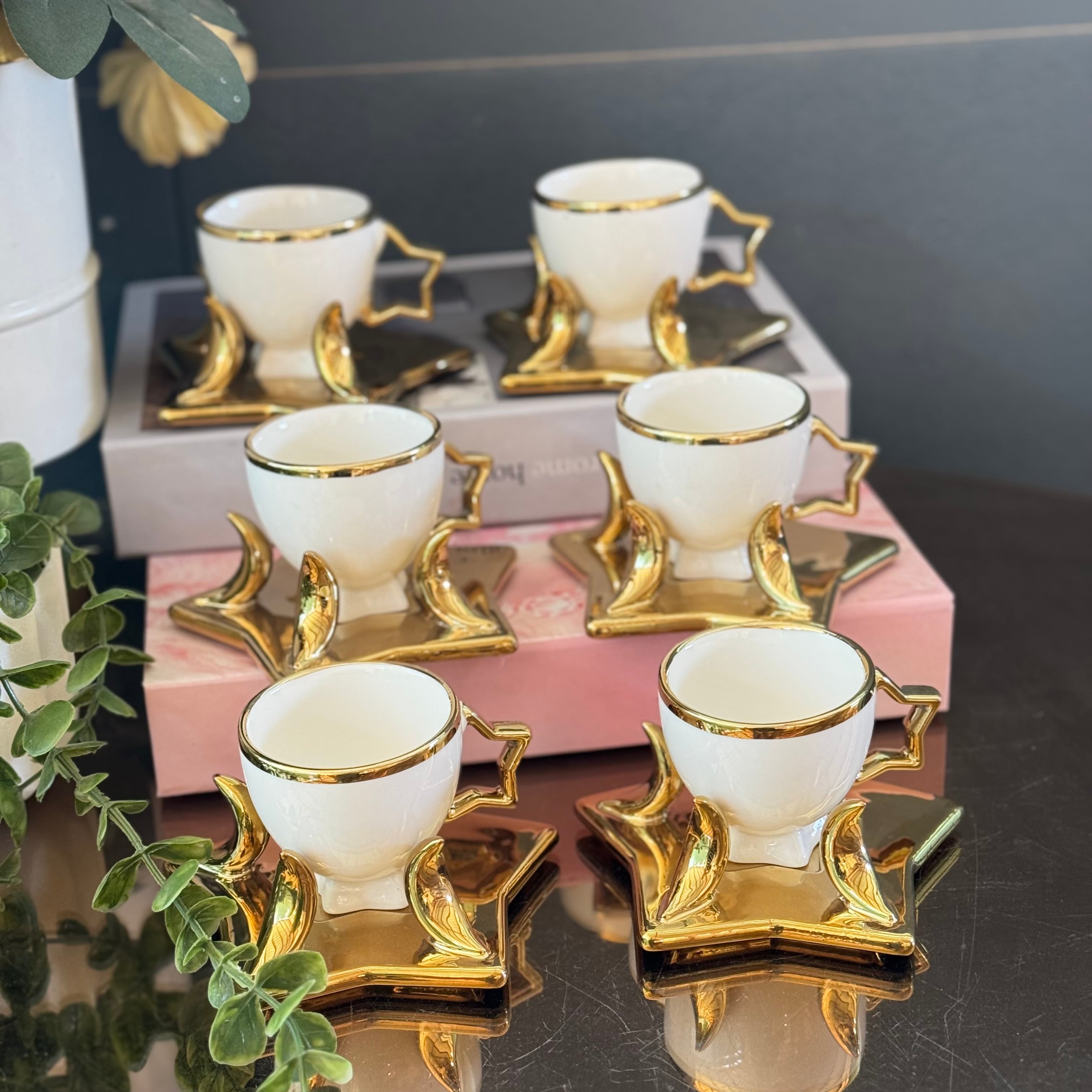 Ay Yıldız Gold Fincan Takımı