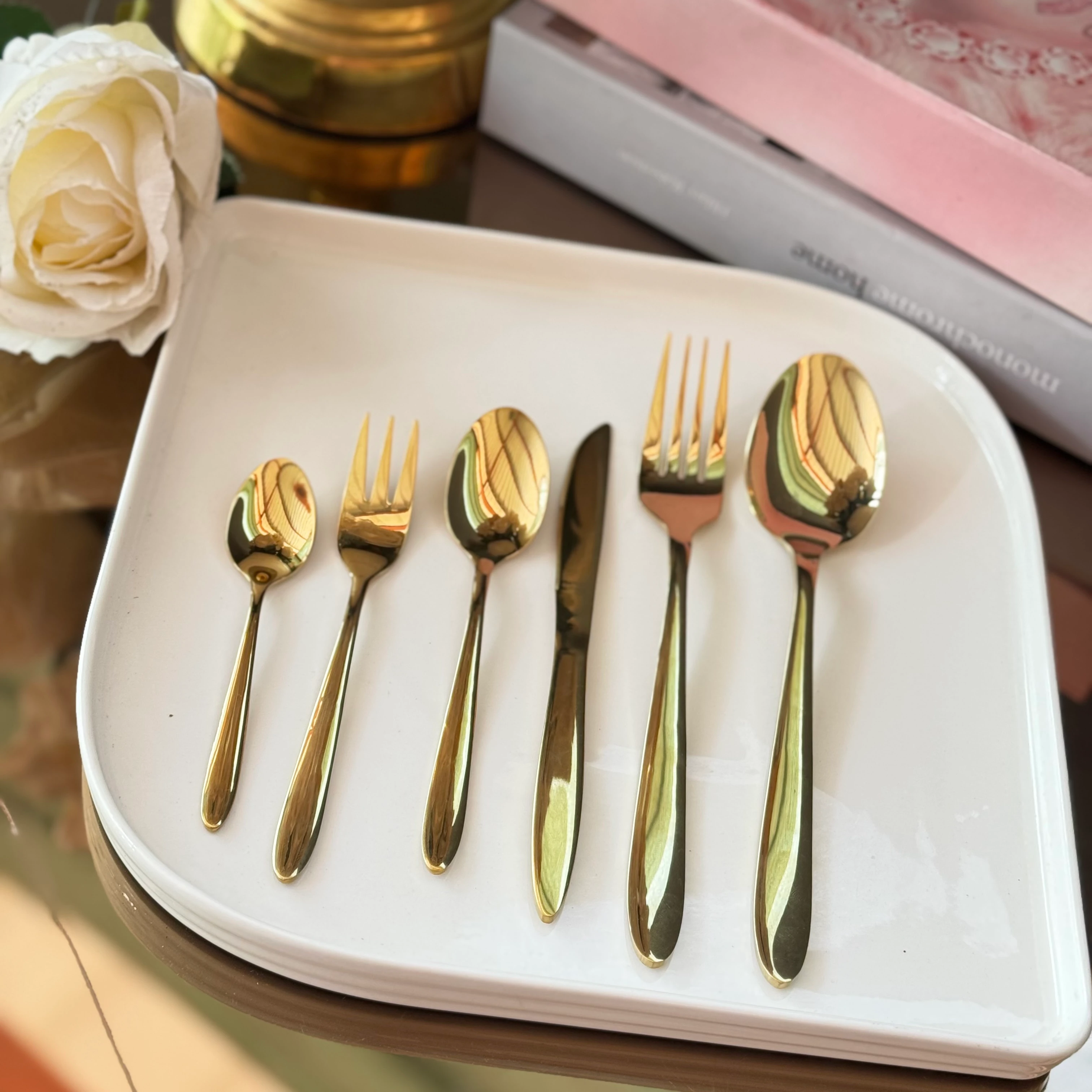 gold 36 parca kaşık seti 