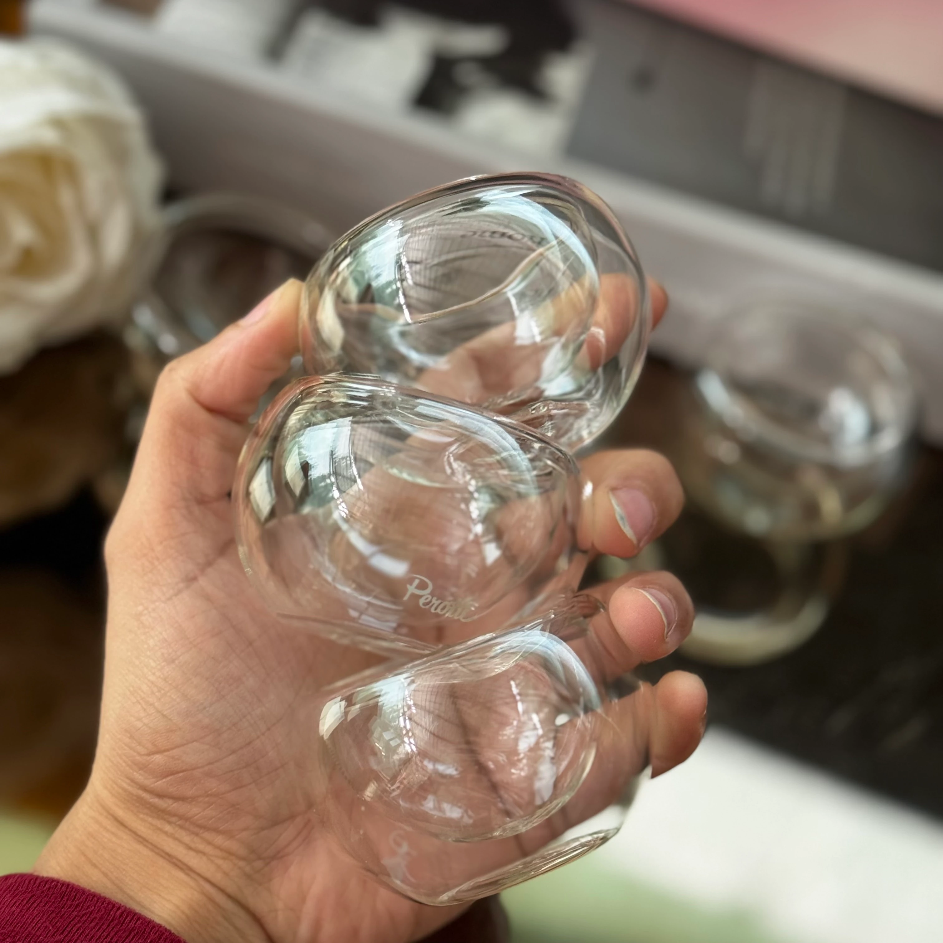 Cam Çift Cidarlı Sunumluk