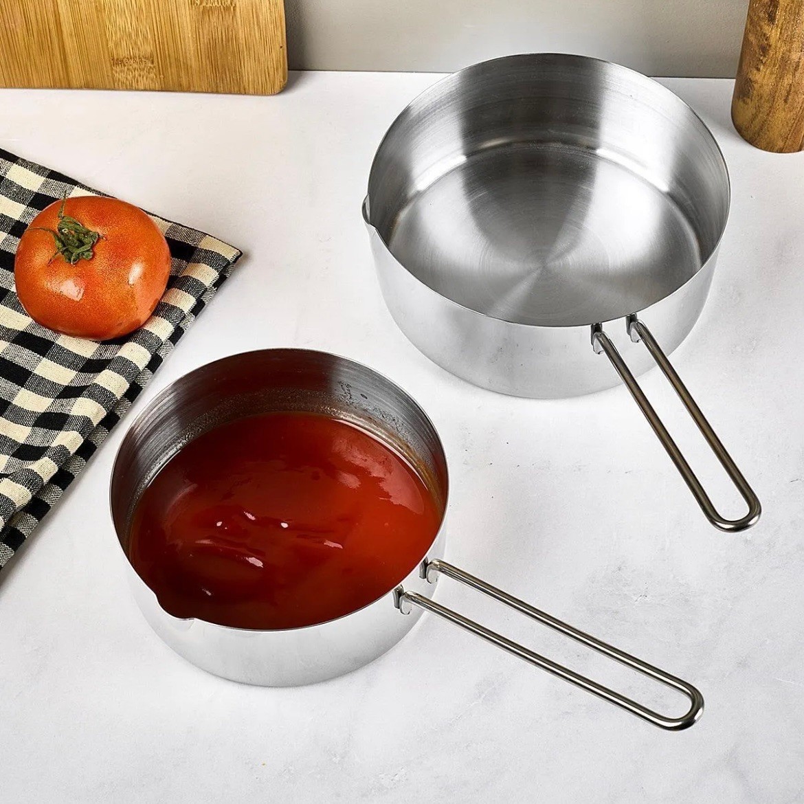 Cookpro Paslanmaz Çelik 2’li Sos Tencere
