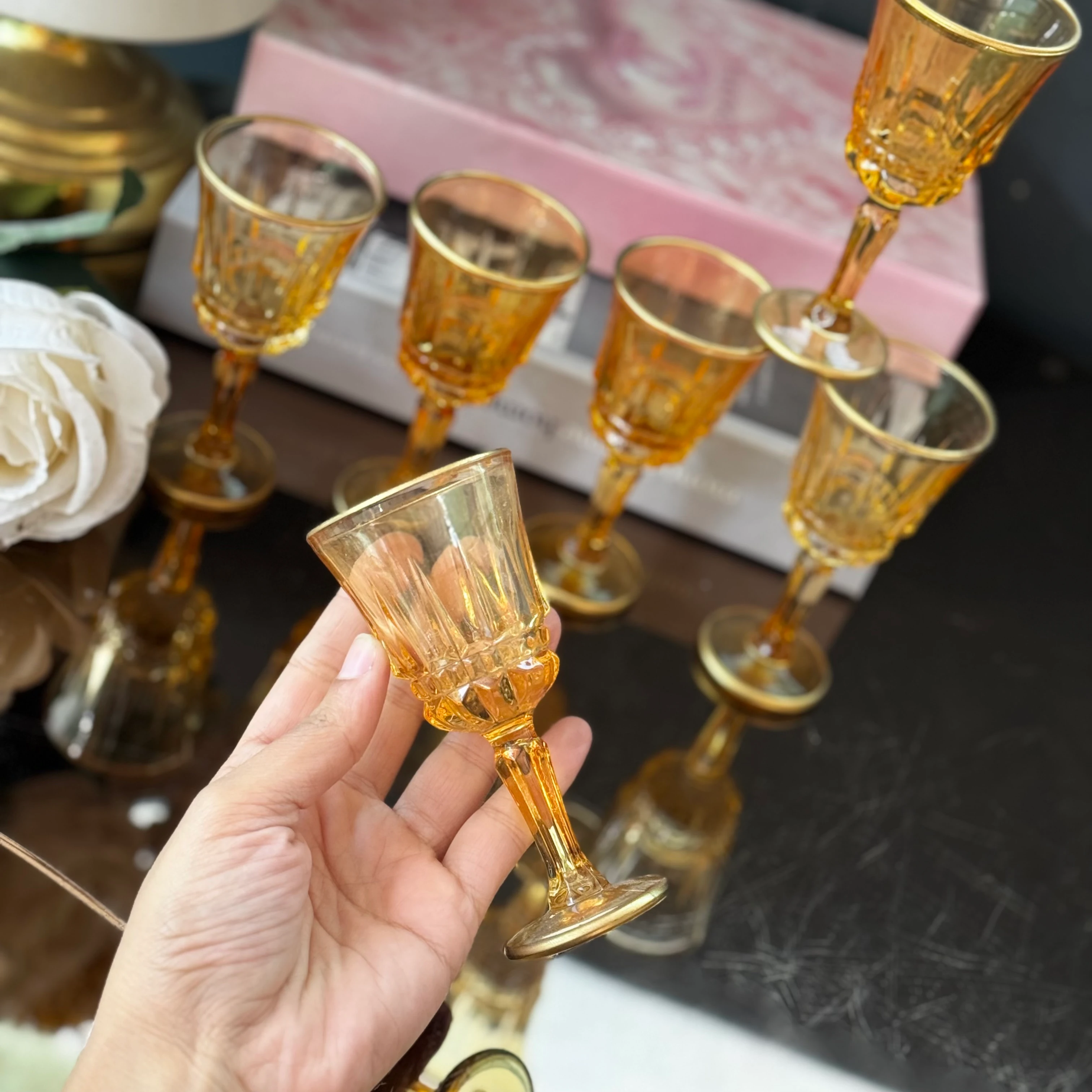 Gold Kristal Bardak Takımı