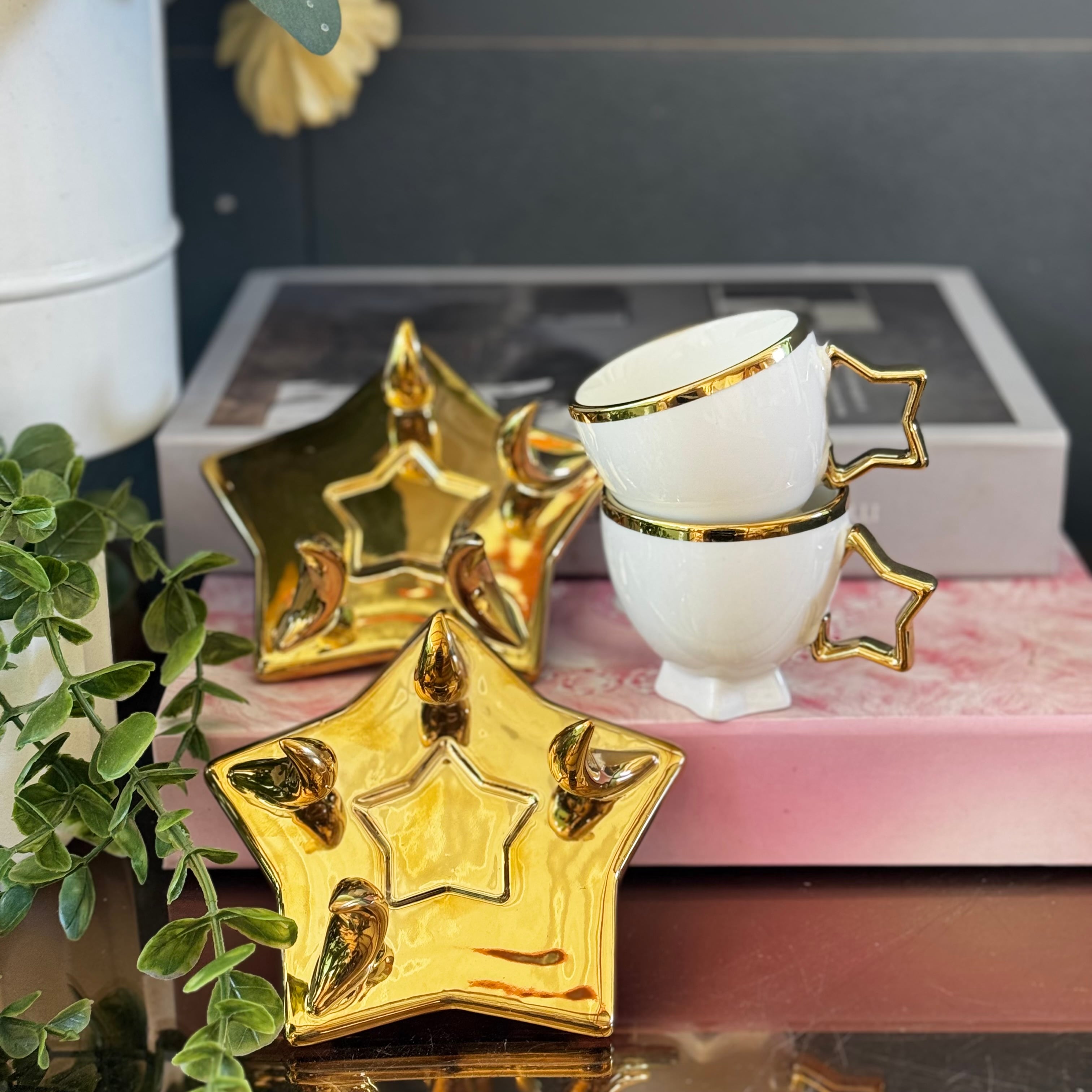 Ay Yıldız Gold Fincan Takımı