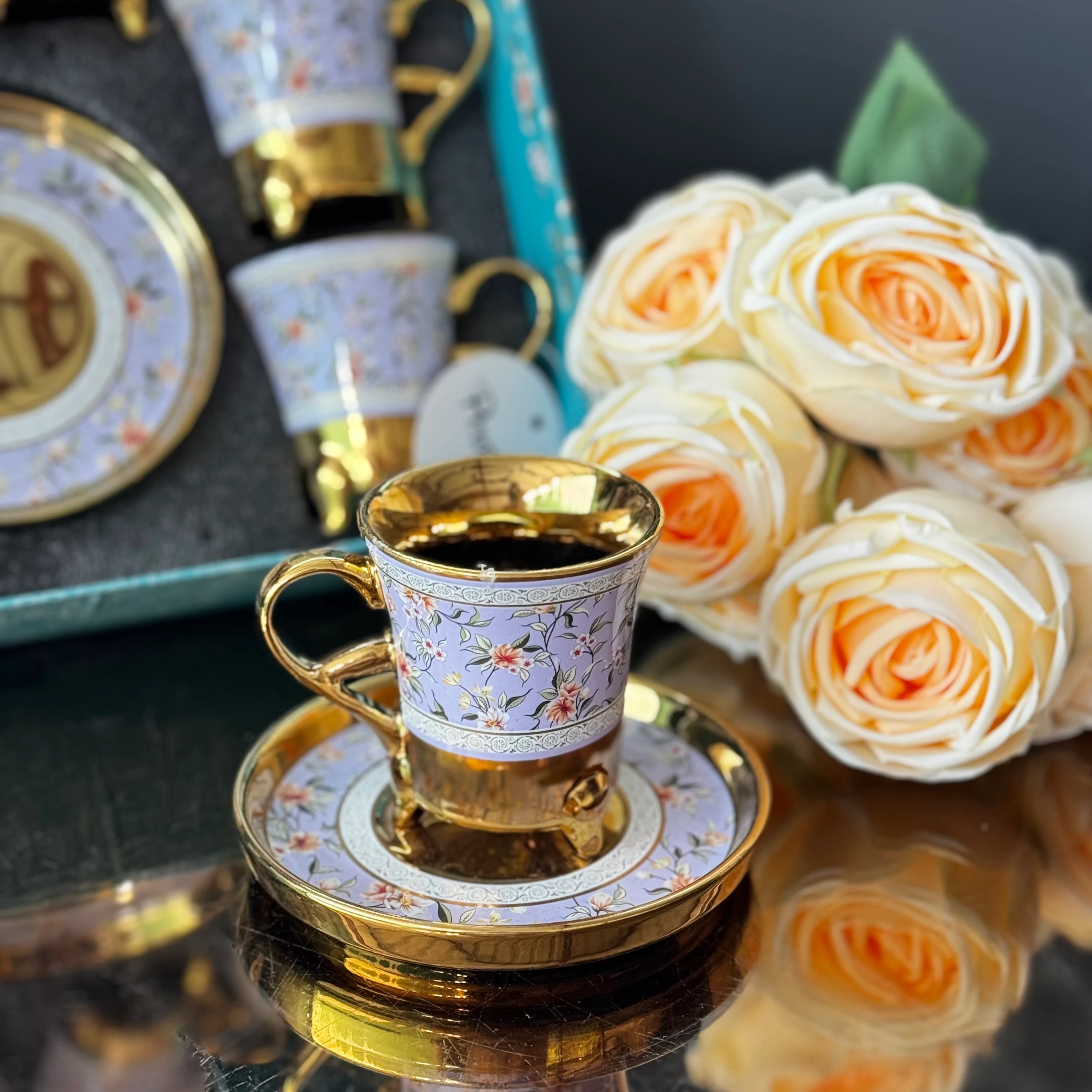 Lila Gold Tasarım Fincan Takımı