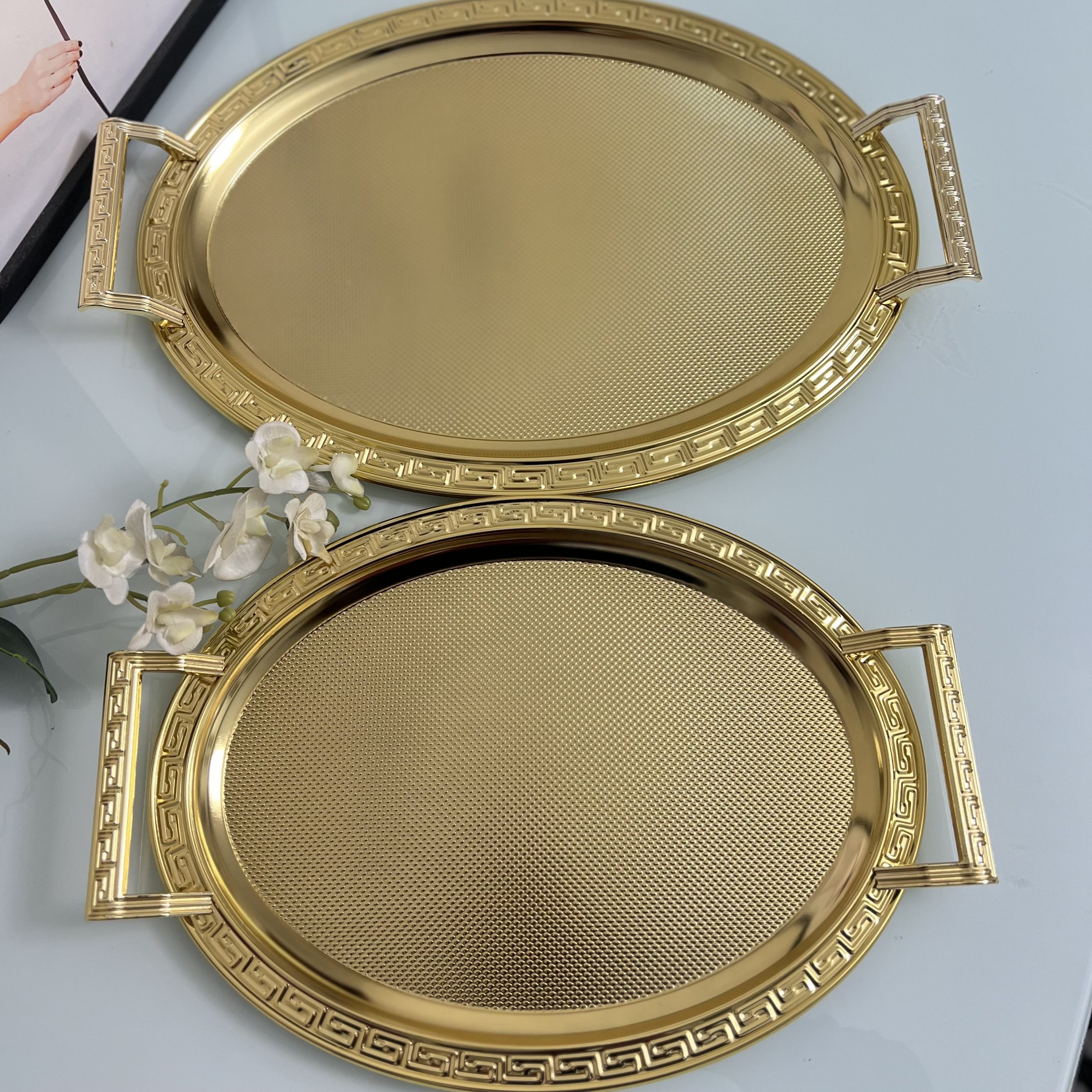Dalgıç Marka 2 'li Oval Tepsi Model 1