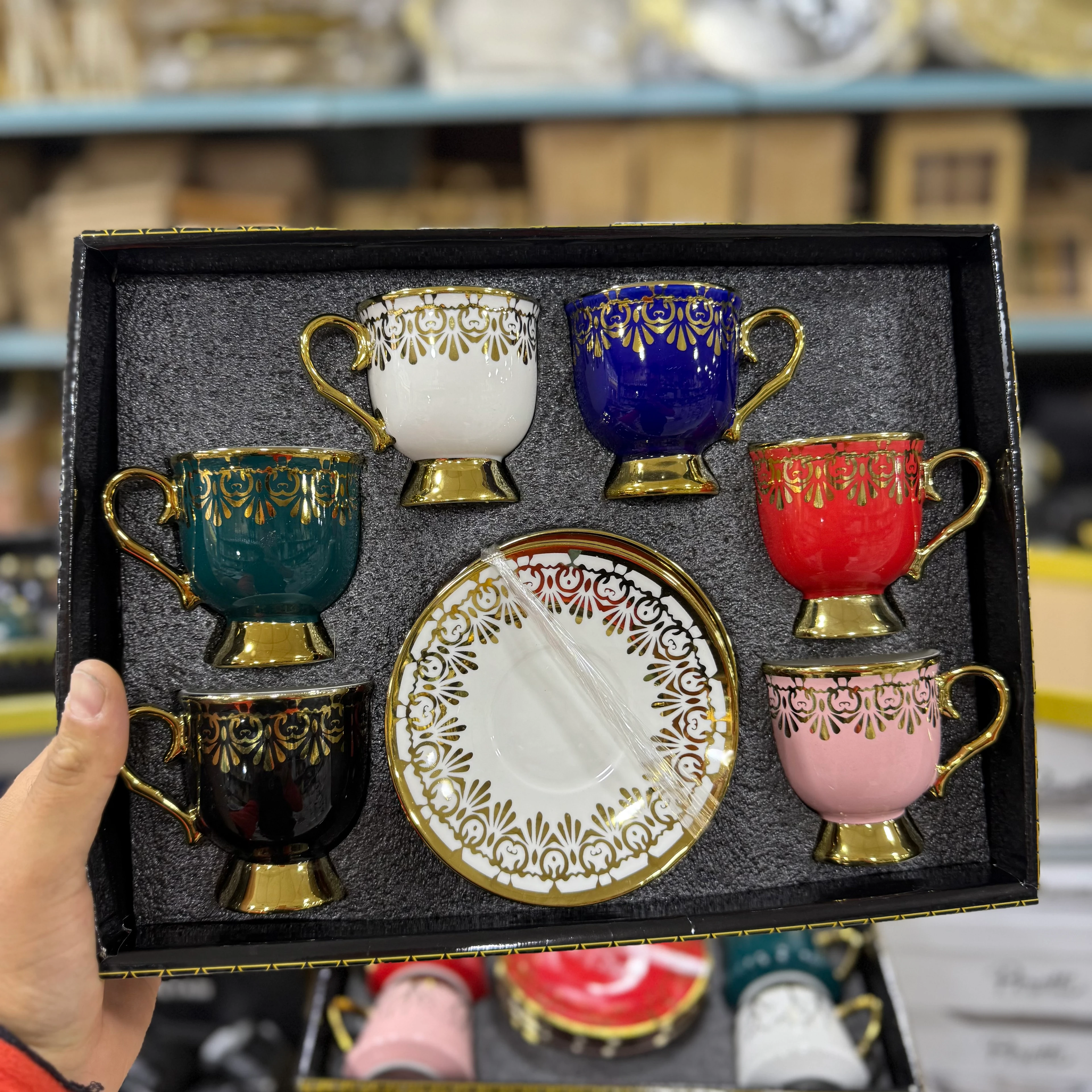 Pakhome Renkli Fincan Takımı