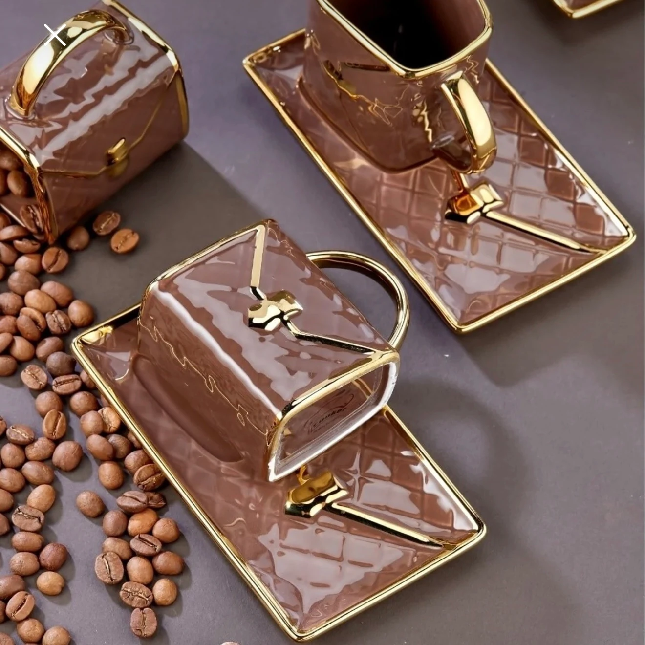 Kahve Çanta Fincan Takımı