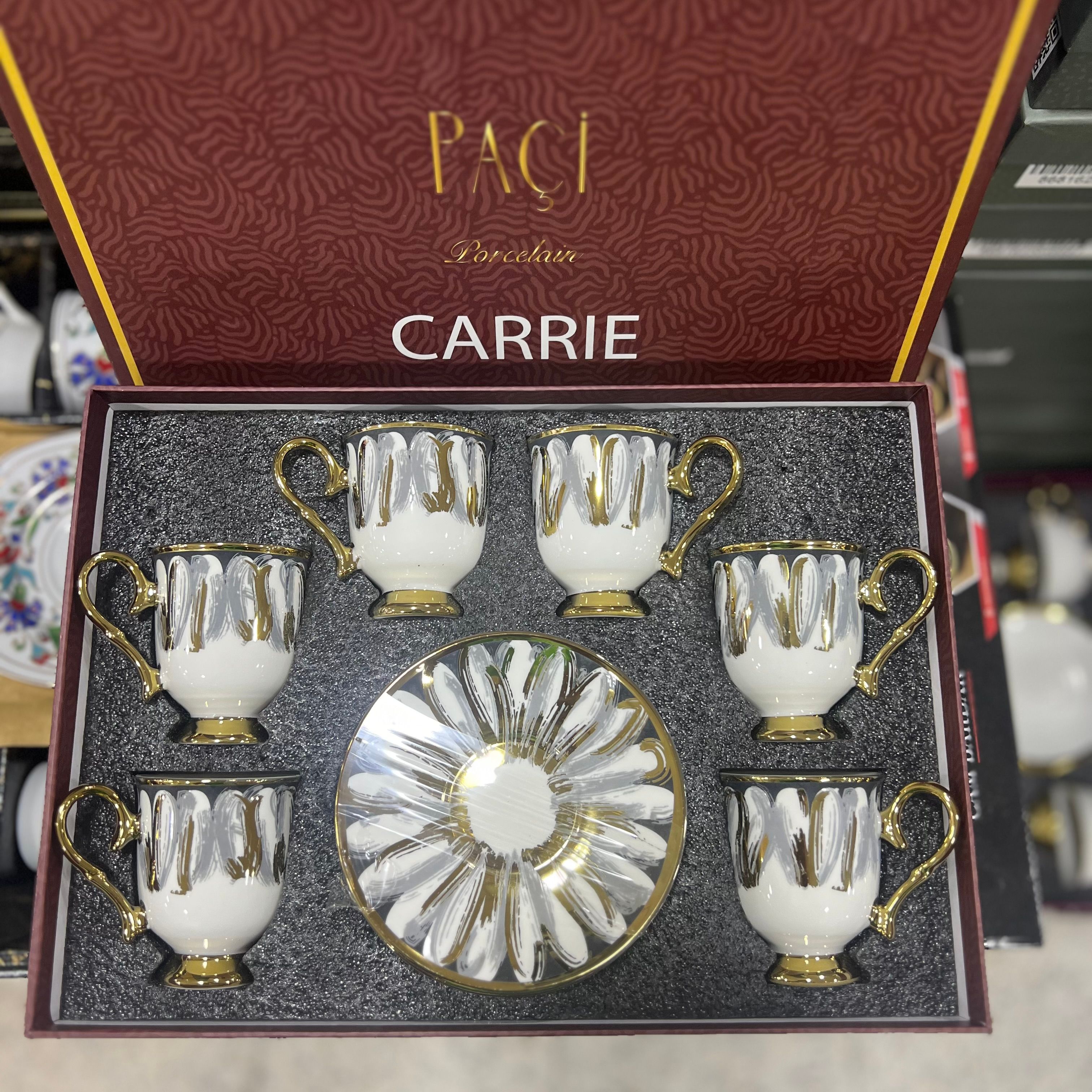 Paçi Carrie Gri Fincan Takımı
