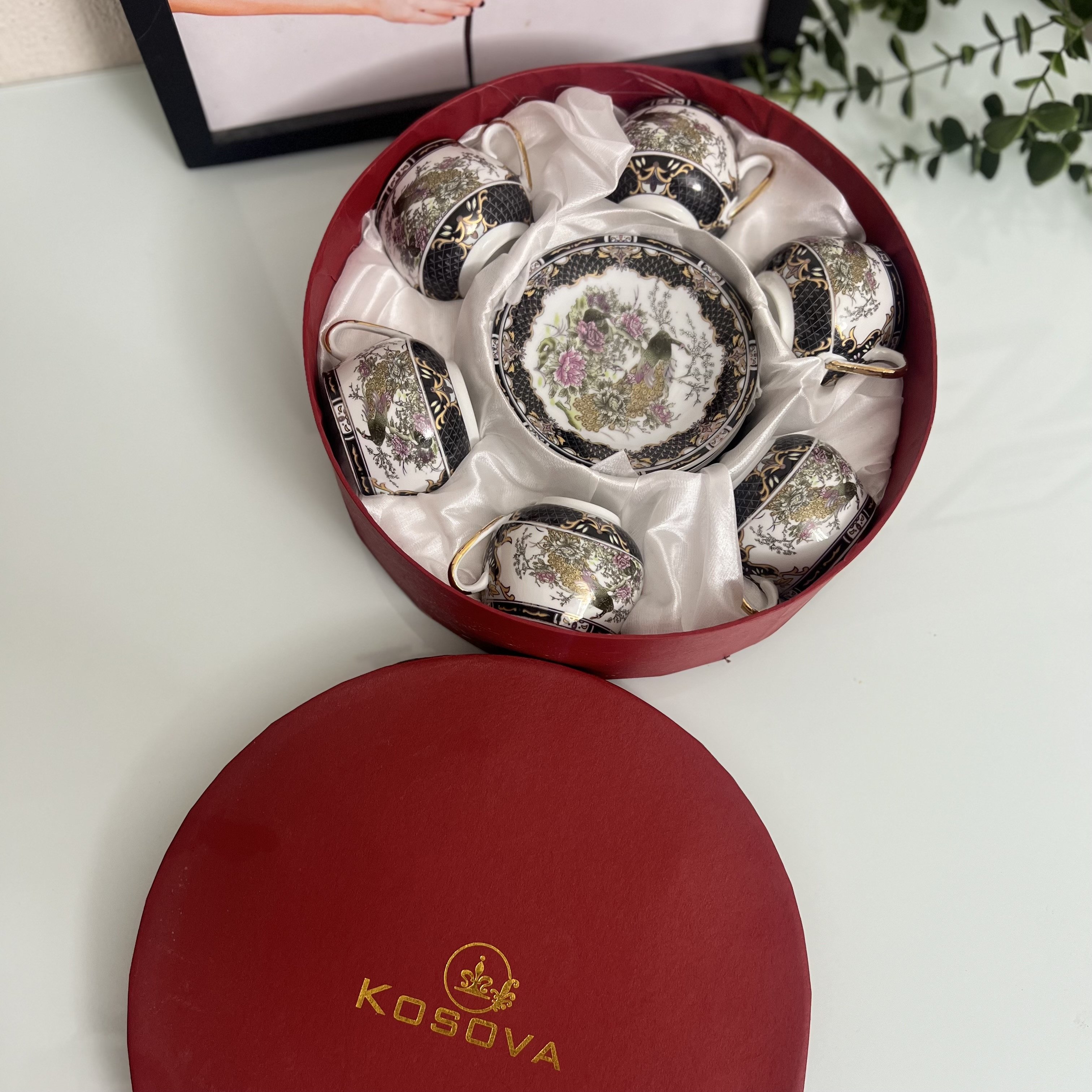 Kosava Tombul Kuşlu Fincan Takımı